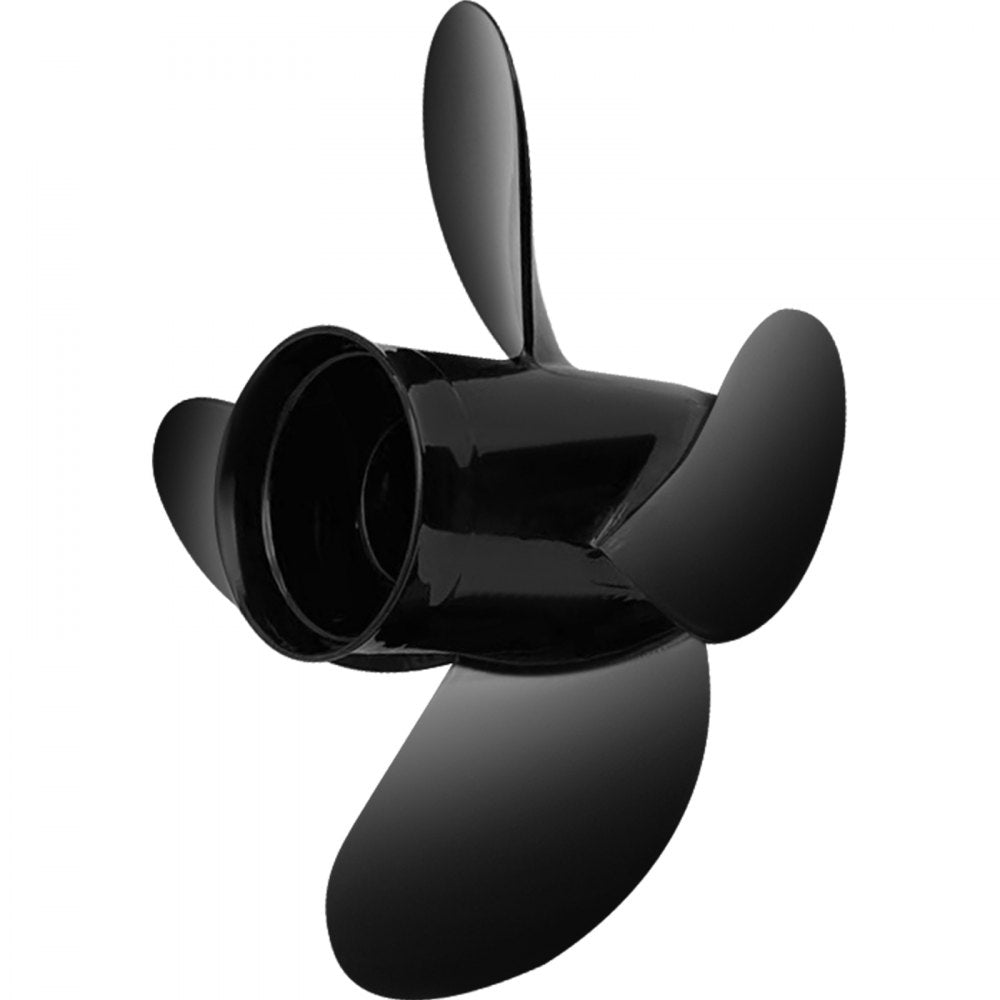 VEVOR Outboard Propeller, Replace for OEM 48-8M0084495, 4 Blades 14" x 19" Aluminium Boat Propeller, Compatible w/ 135-300HP 2-Stroke & 4-Stroke Outboards, Alpha&Bravo I Stern-Drives, RH