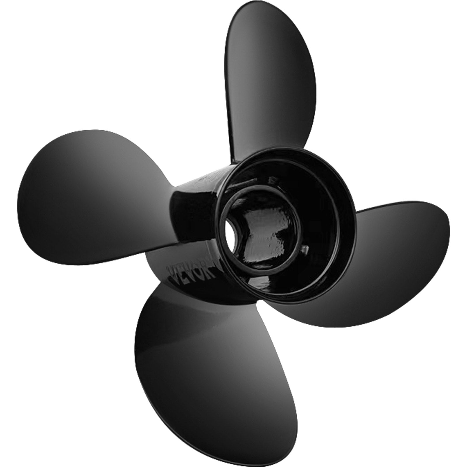 High-Performance 4-Blade Aluminum Boat Propeller, 14"x19", Fits 135-300HP Outboards & Stern Drives, OEM Replacement 48-8M0084495