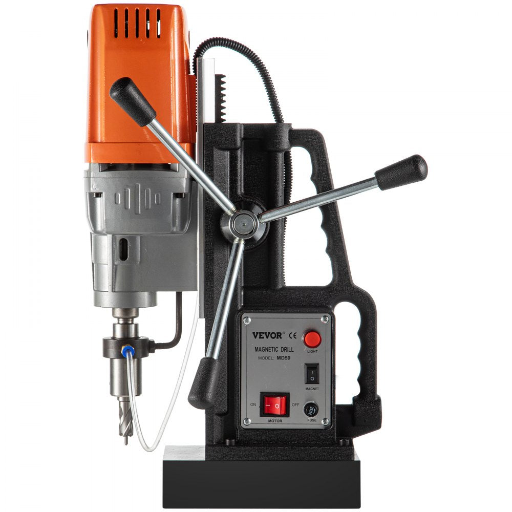 High-Power 1680W Magnetic Drill System with 850 RPM Speed and 2-Inch Boring Capacity Featuring Strong 2900 LBS Magnetic Hold