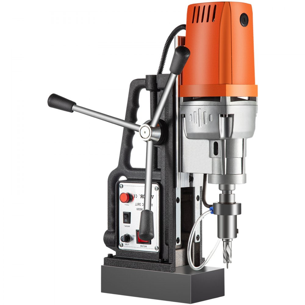 High-Power 1680W Magnetic Drill System with 850 RPM Speed and 2-Inch Boring Capacity Featuring Strong 2900 LBS Magnetic Hold
