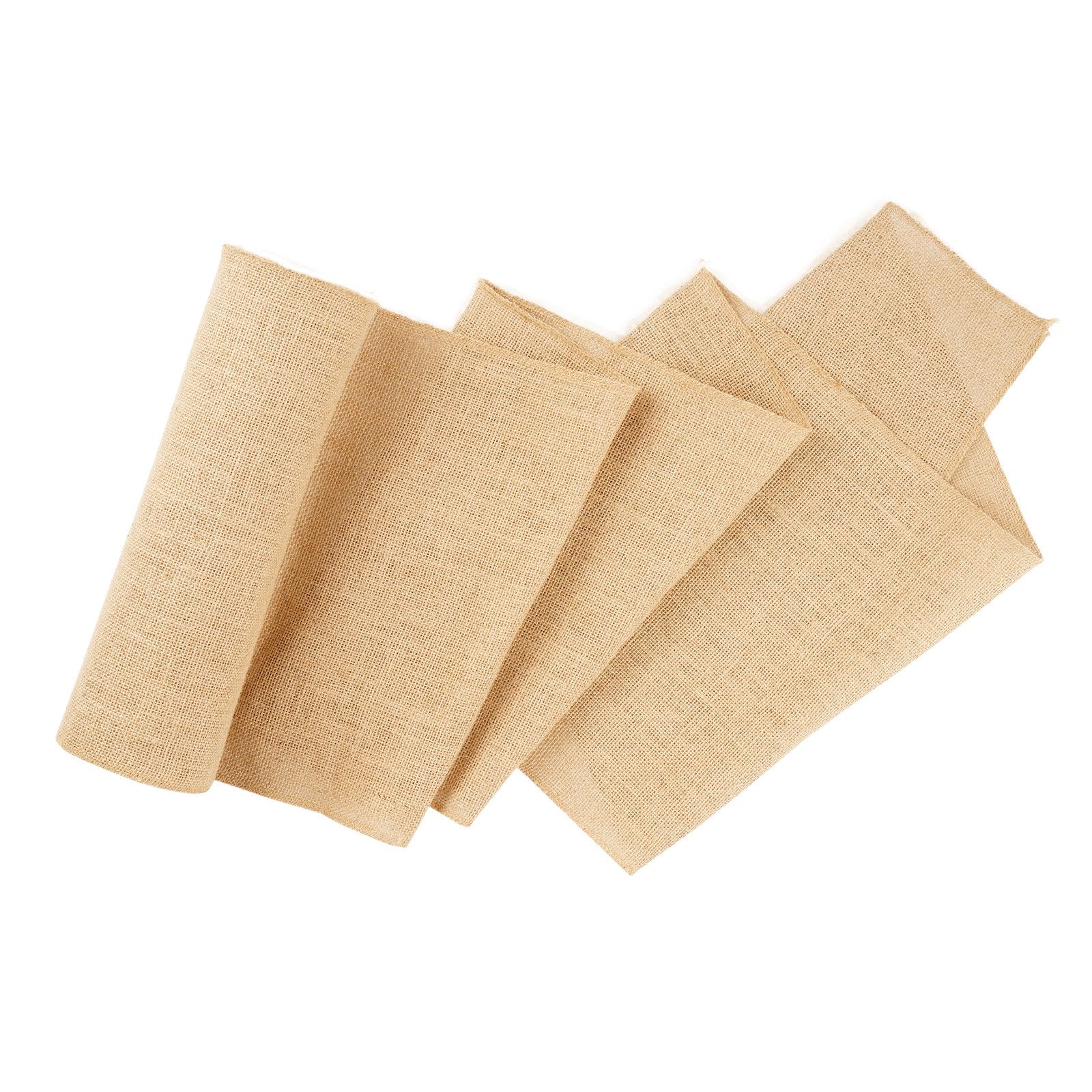 Natural Burlap Fabric Roll 14"x150ft for Crafting, Wedding Decor, Gardening, Winter Tree Cover, Eco-Friendly Jute Material