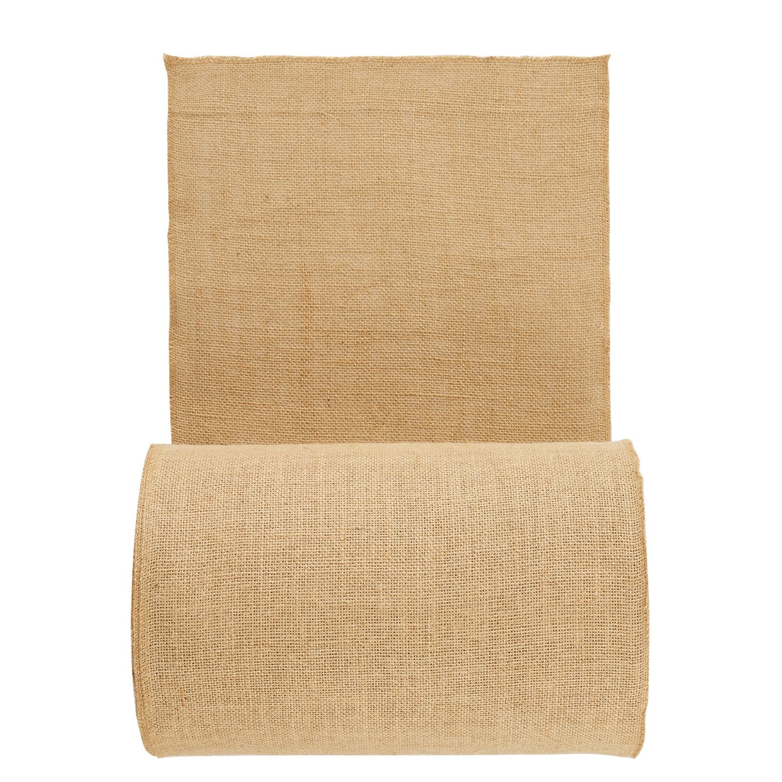 Natural Burlap Fabric Roll 14"x150ft for Crafting, Wedding Decor, Gardening, Winter Tree Cover, Eco-Friendly Jute Material