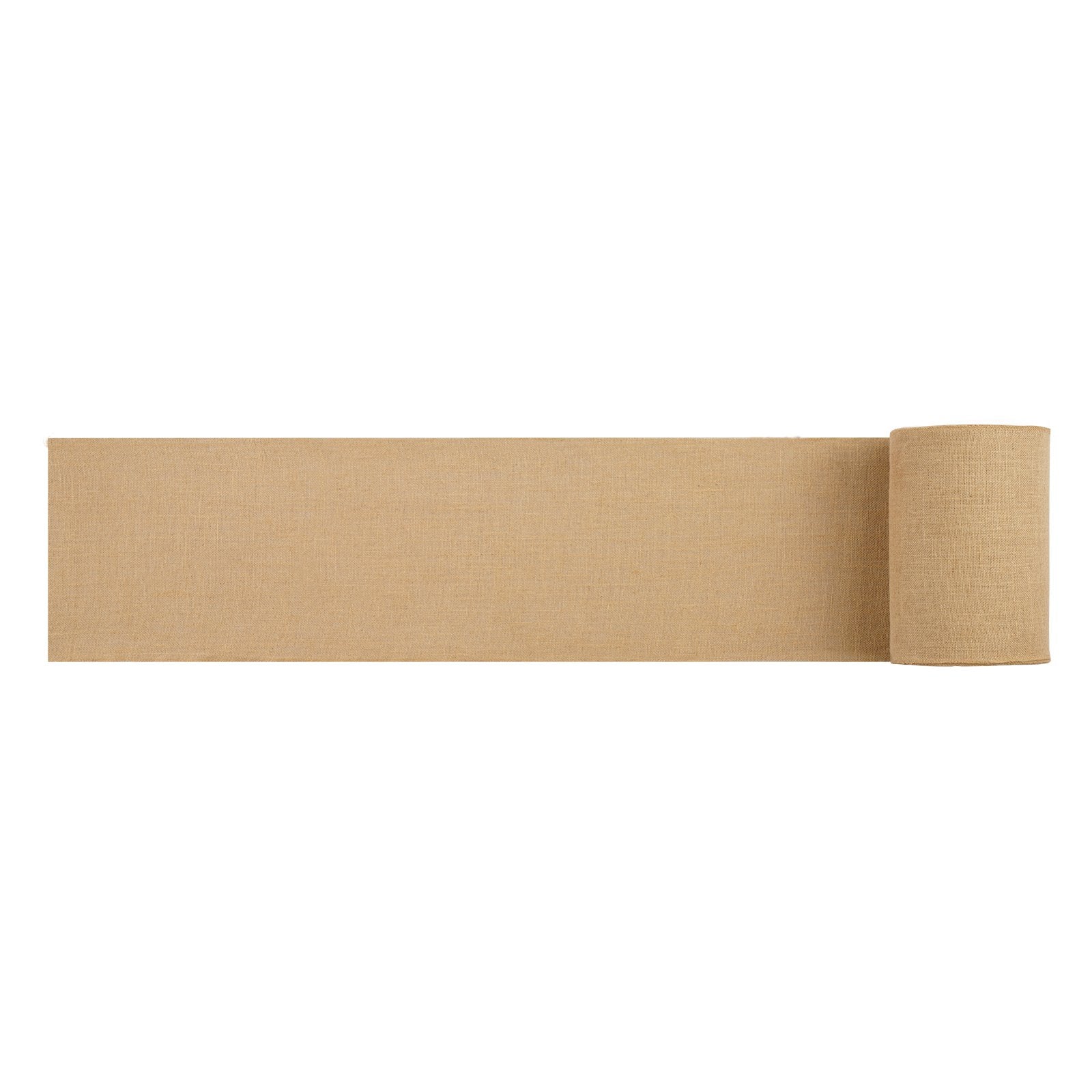 Natural Burlap Fabric Roll - 14"x30ft & 50x50 High Density Jute for Crafts, Garden, Wedding Decor, Tree Wrap & Winter Cover