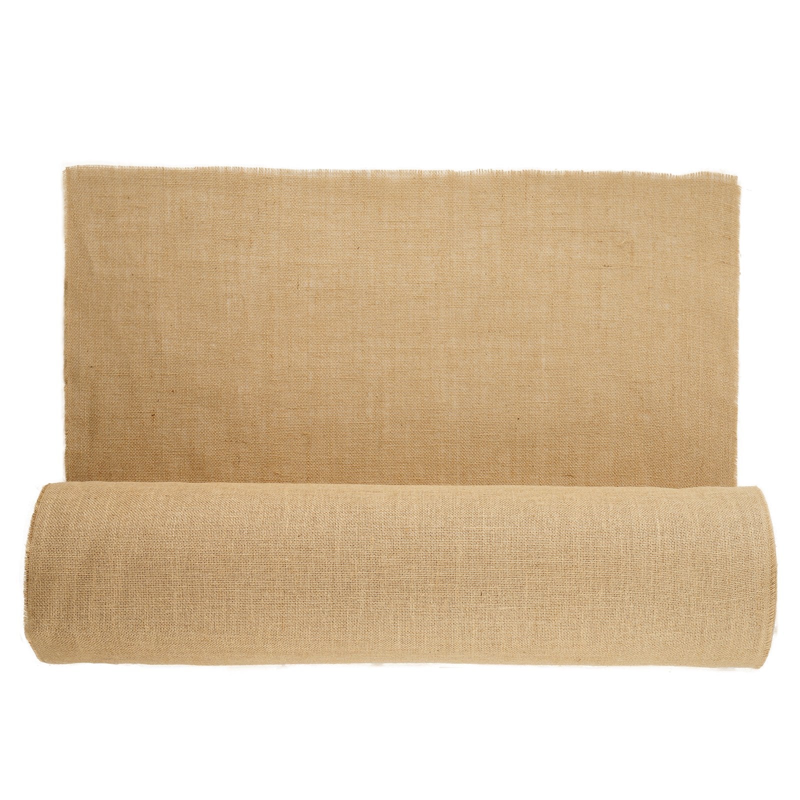 Natural Burlap Fabric Roll - 36"x150' & 50"x50" High Density Jute for Crafts, Weddings, Gardening, Winter Plant Cover, DIY Decor & More