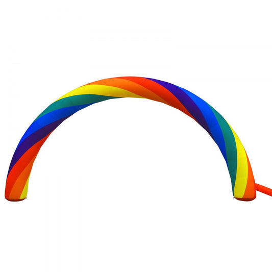VEVOR Inflatable Rainbow Arch 26ftx10ft with 110W Blower for Advertising Party Celebration Garden