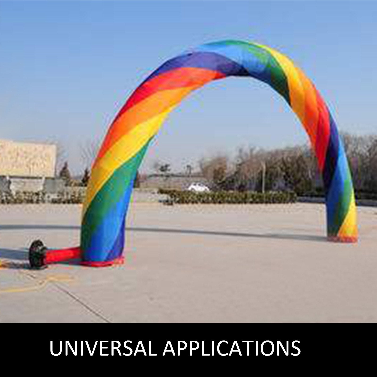 26ft Inflatable Rainbow Arch with 110W Blower - Perfect for Events, Parties, Advertising, Outdoor Celebrations, Waterproof Design