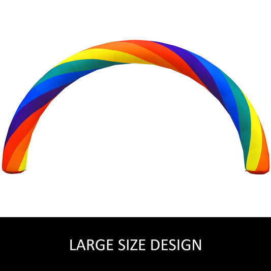 26ft Inflatable Rainbow Arch with 110W Blower - Perfect for Events, Parties, Advertising, Outdoor Celebrations, Waterproof Design