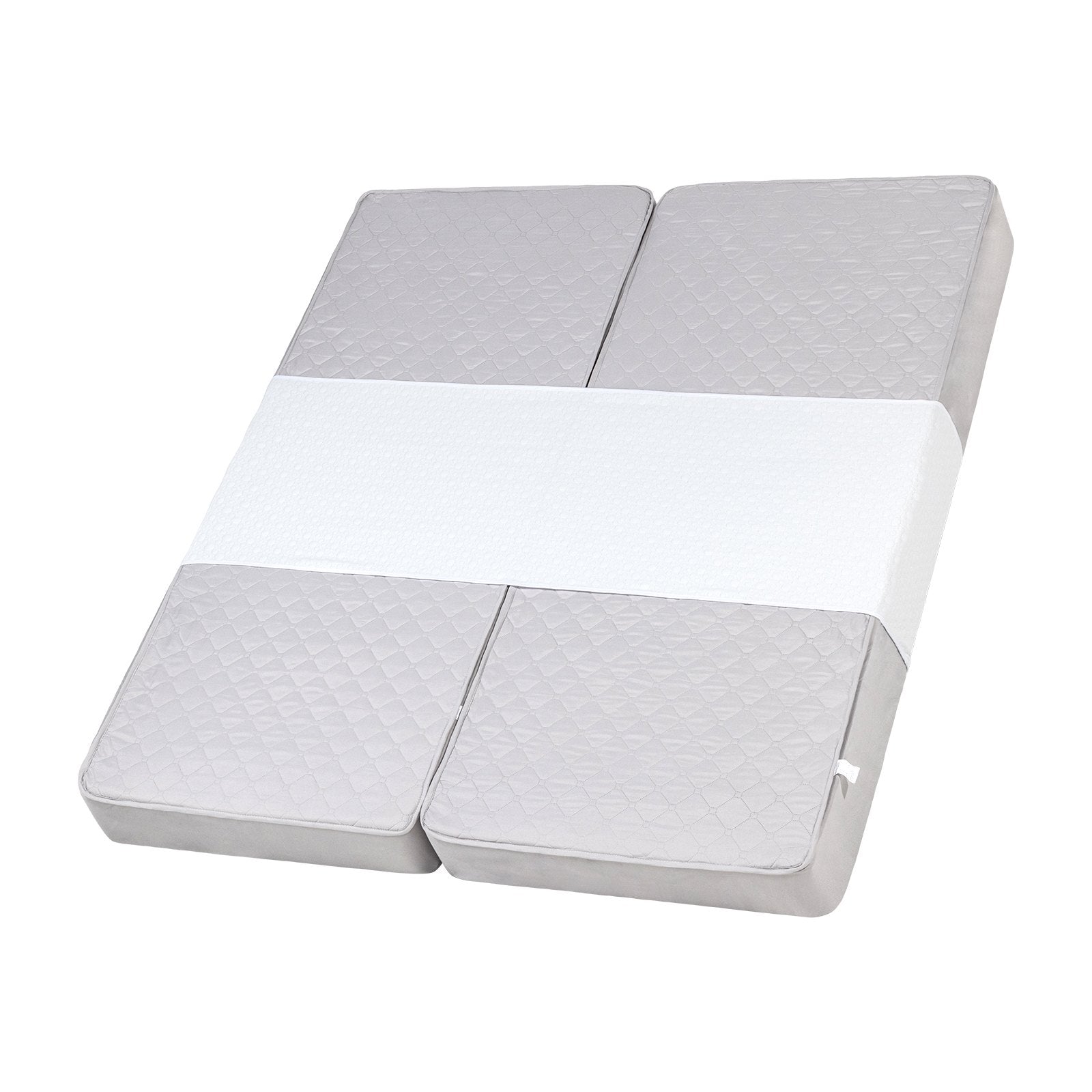 King Bed Bridge Converter Kit - Split King Gap Filler with Heavy Duty Strap, Memory Foam for Adjustable Mattress Connector