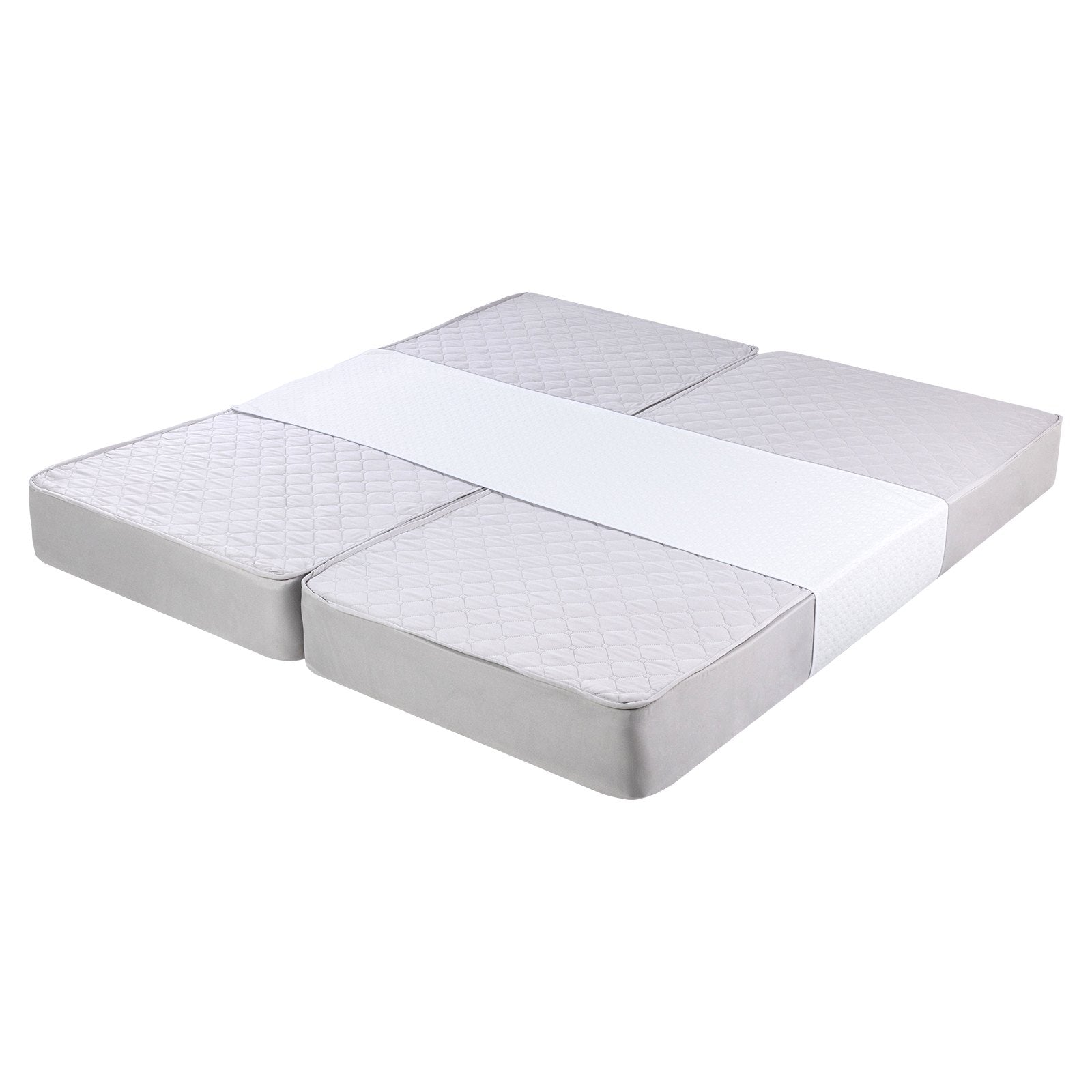 King Bed Bridge Converter Kit - Split King Gap Filler with Heavy Duty Strap, Memory Foam for Adjustable Mattress Connector
