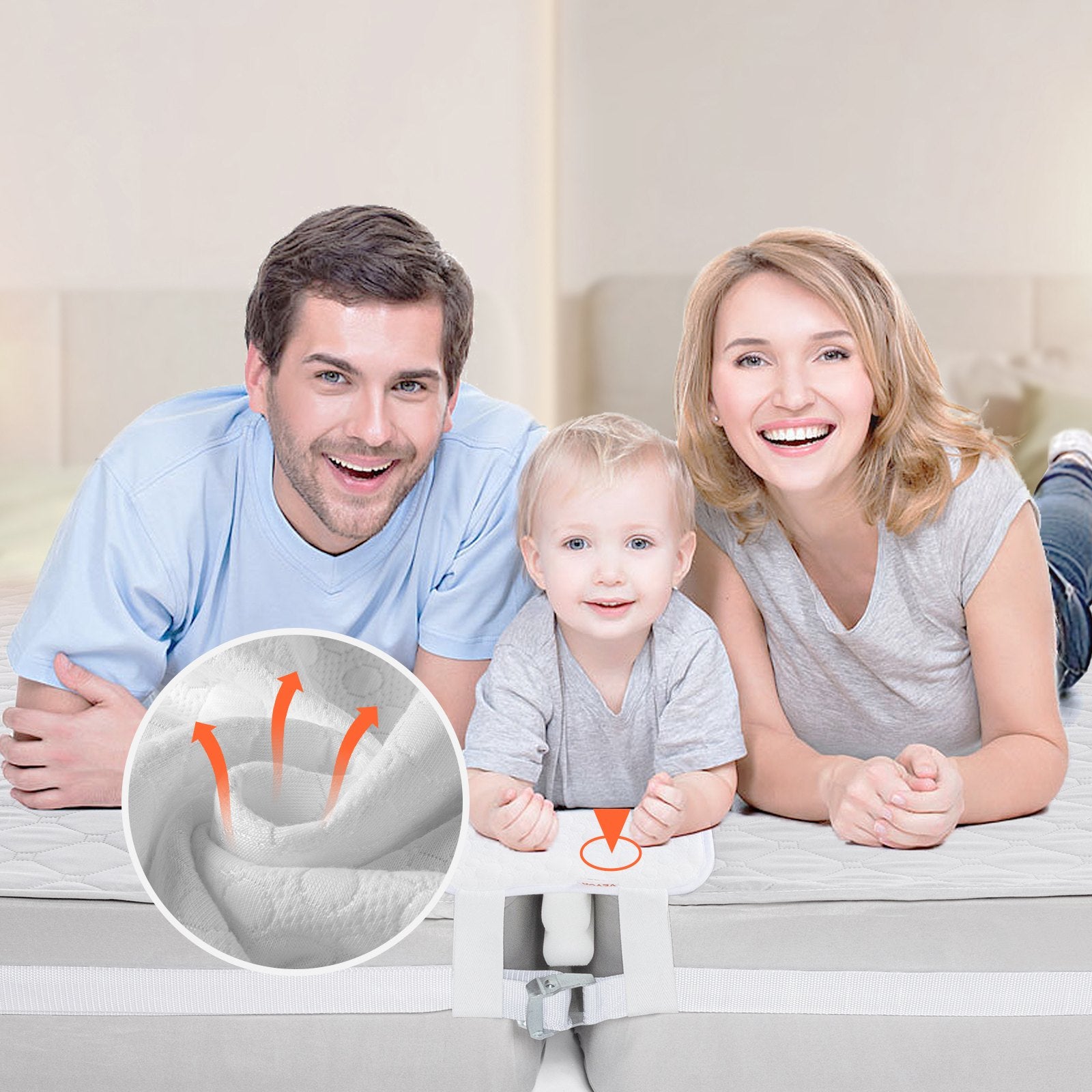 King Bed Bridge Converter Kit - Adjustable Split King Gap Filler with Heavy Duty Strap, Memory Foam Mattress Connector, Easy Setup
