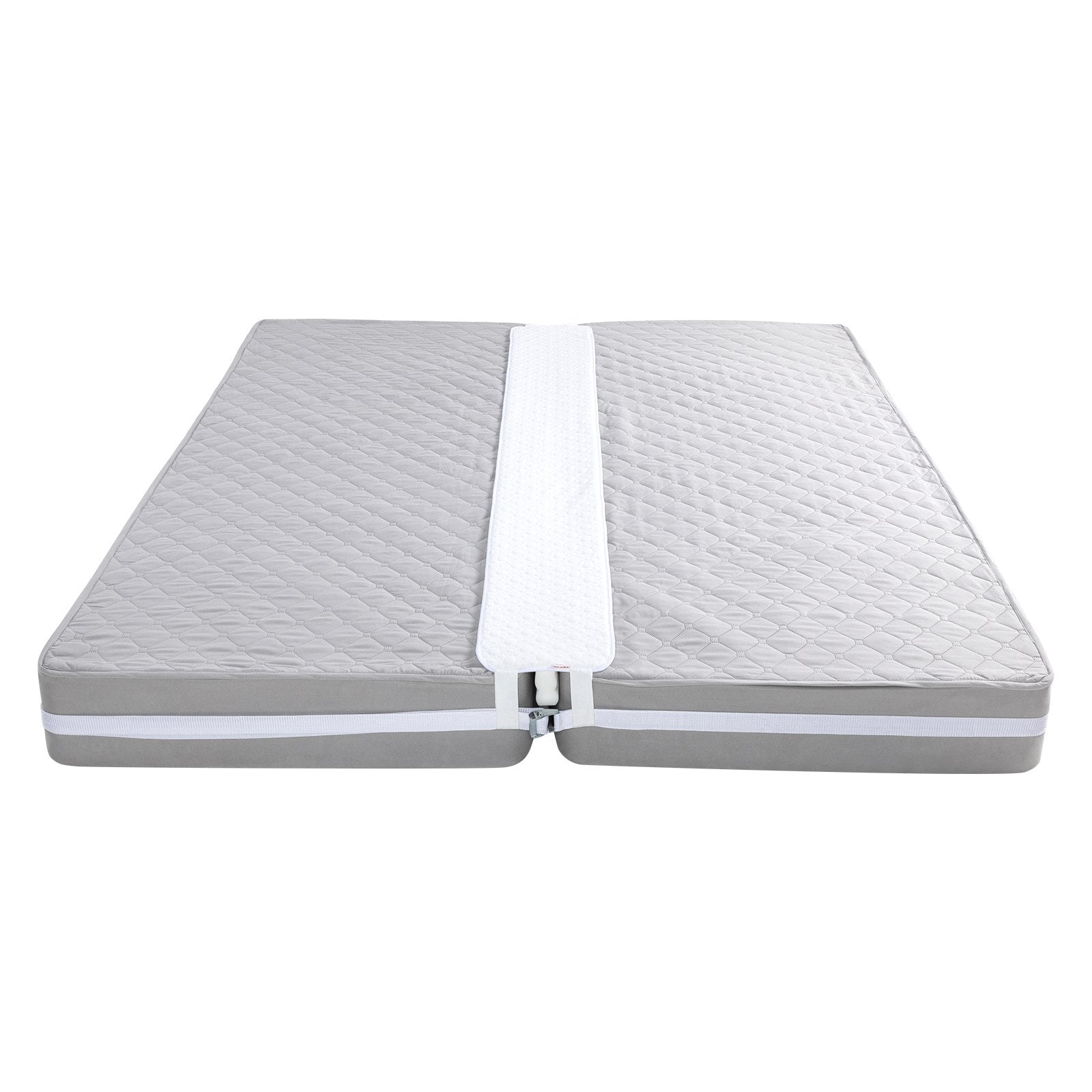 King Bed Bridge Converter Kit - Adjustable Split King Gap Filler with Heavy Duty Strap, Memory Foam Mattress Connector, Easy Setup