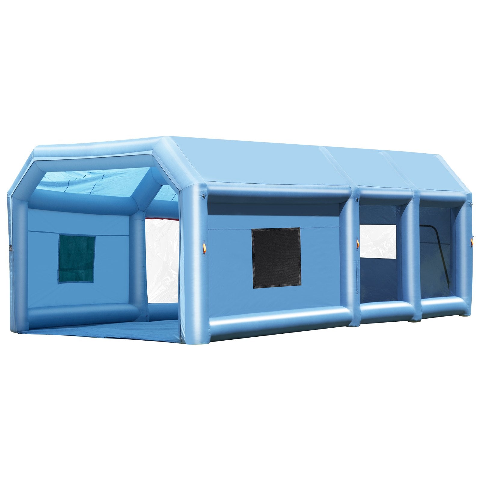Spacious 32.8x21x14.8 ft Inflatable Spray Booth with Powerful 1100W+750W Blowers, Air Filter, Ideal for Large Vehicles and Machinery Painting