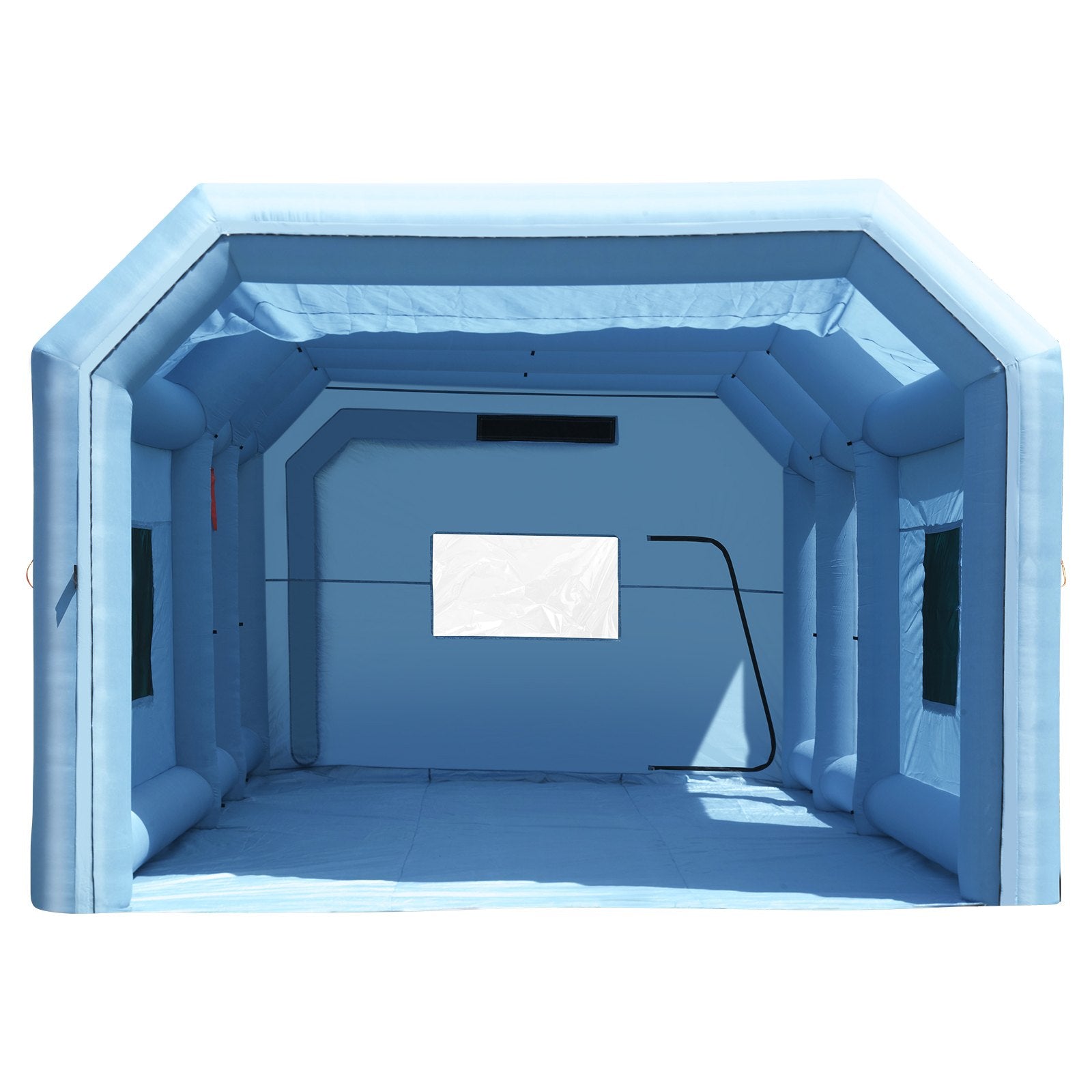 Spacious 32.8x21x14.8 ft Inflatable Spray Booth with Powerful 1100W+750W Blowers, Air Filter, Ideal for Large Vehicles and Machinery Painting