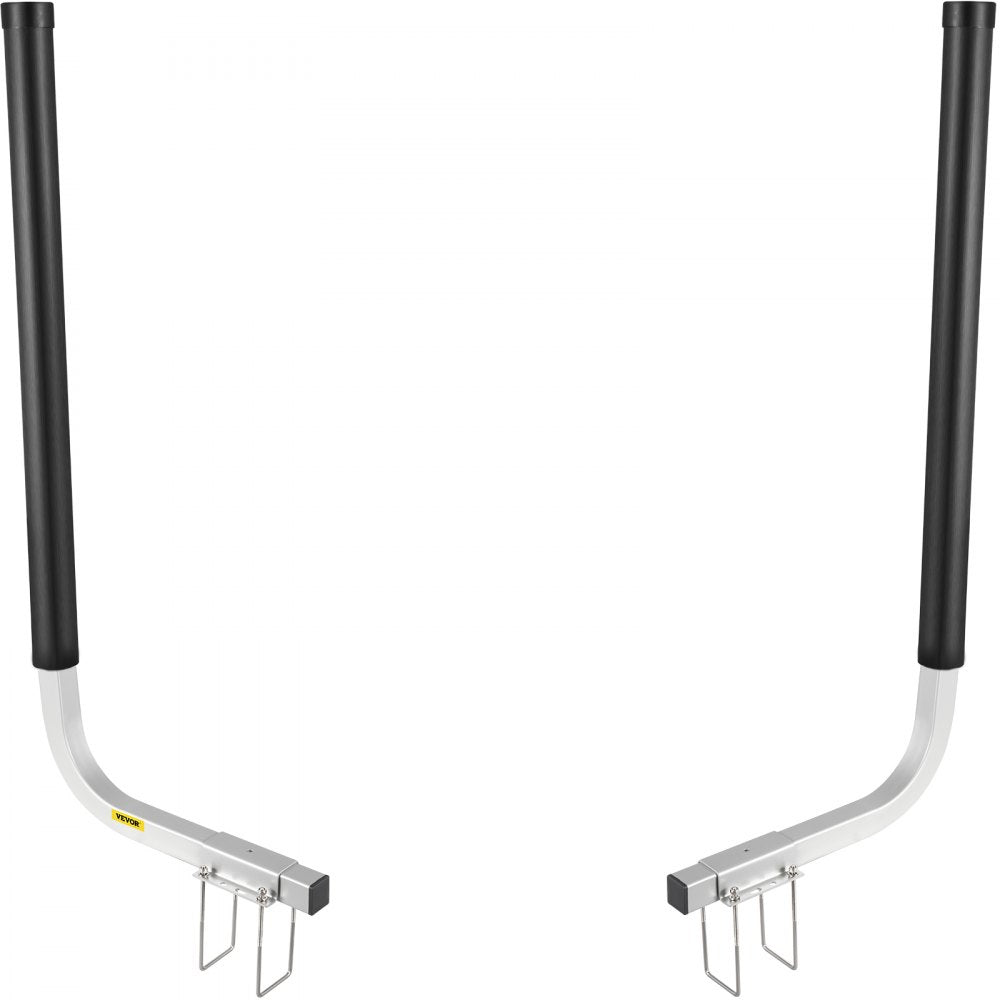 VEVOR Boat Trailer Guide-ons, 40\", 2PCS Rustproof Galvanized Steel Trailer Guide ons, Trailer Guides with Black PVC Pipes, Mounting Parts Included, for Ski Boat, Fishing Boat or Sailboat Trailer