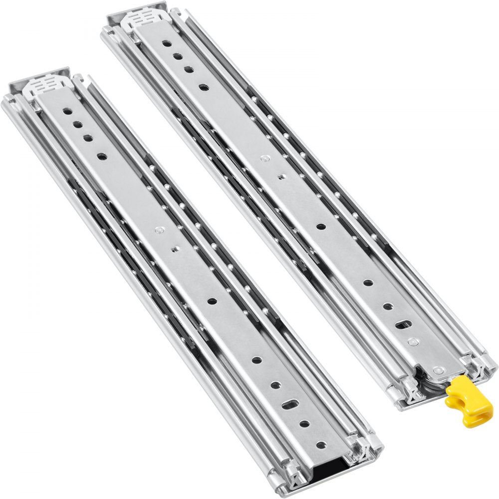 40-Inch Locking Ball Bearing Drawer Slides - Supports Up to 500lbs for Heavy Duty Applications
