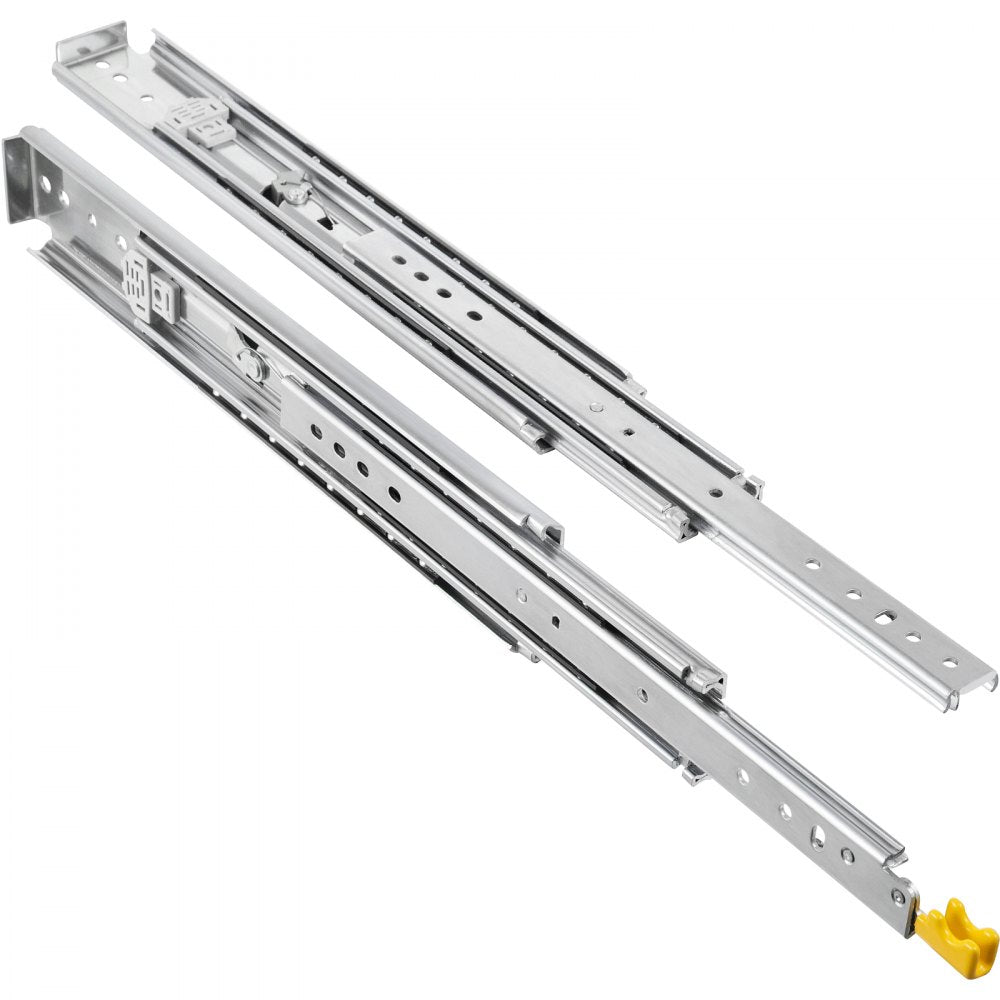 48-Inch Lockable Ball Bearing Drawer Slides for Heavy Duty Use, 500lb Capacity