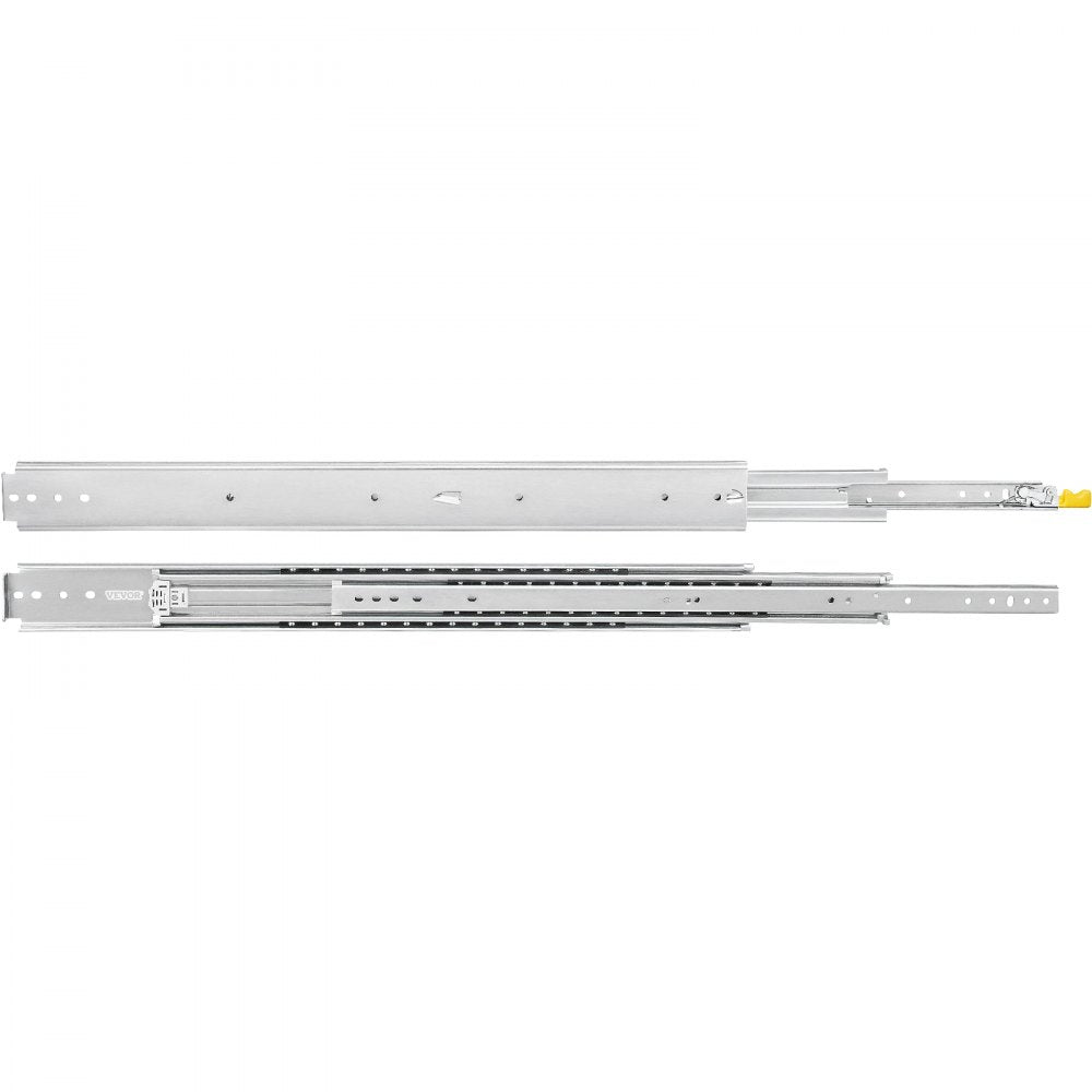 48-Inch Lockable Ball Bearing Drawer Slides for Heavy Duty Use, 500lb Capacity