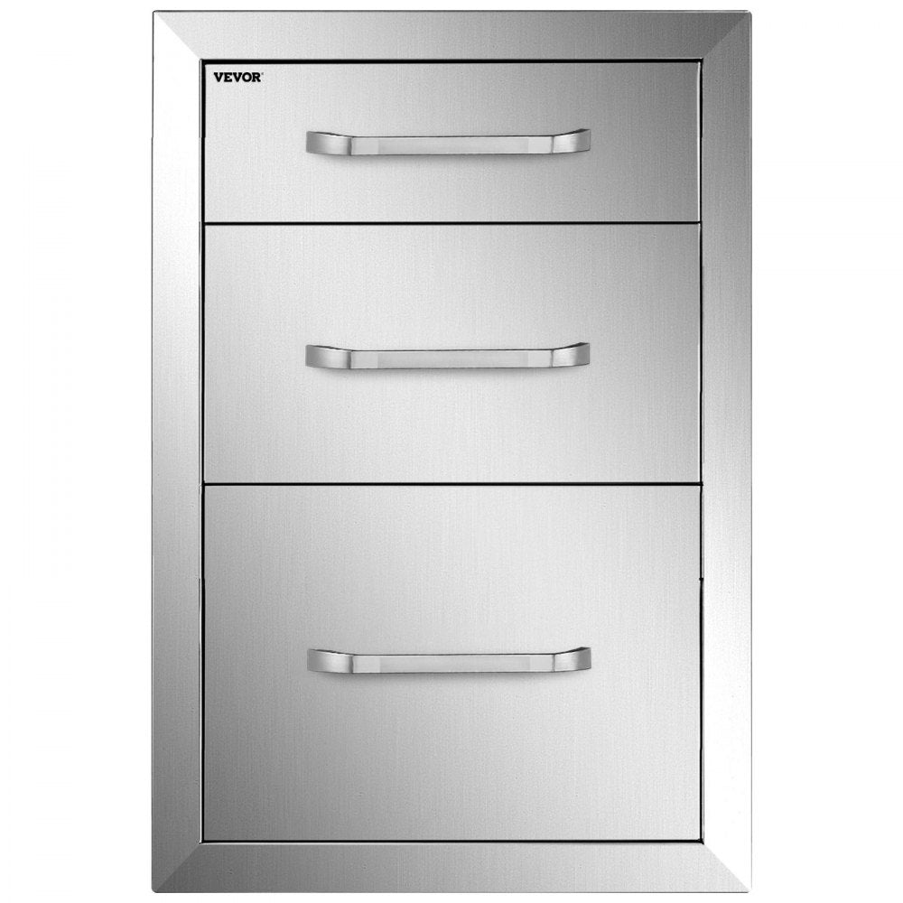 Chest of Drawers 14.8x22.6x21Inch Stainless Steel 201