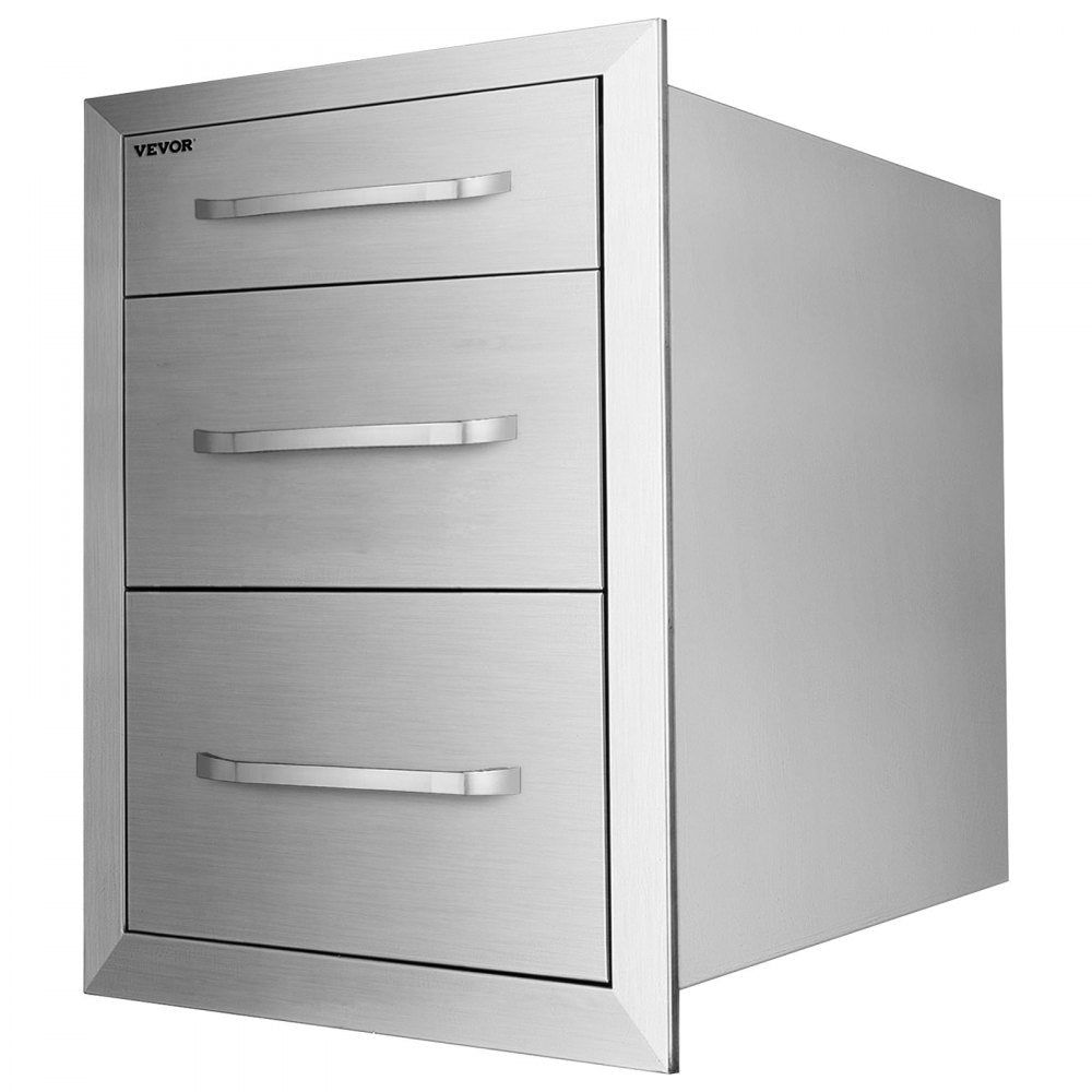 Chest of Drawers 14.8x22.6x21Inch Stainless Steel 201