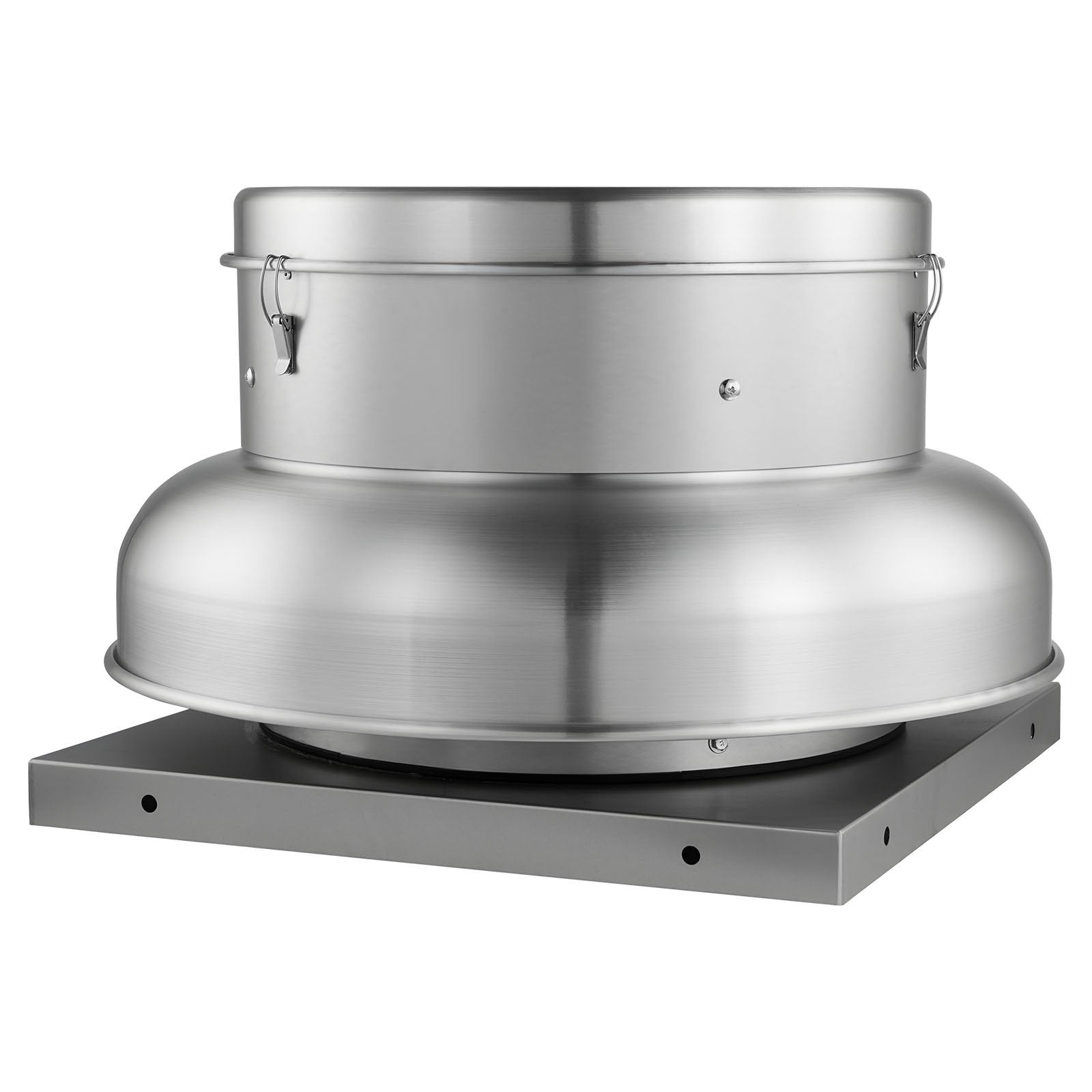 High-Power Roof Exhaust Fan with Adjustable Speed, Durable Aluminum for Attic, Garage, Kitchen, Bathroom, 1500/2600 CFM, Silver Finish