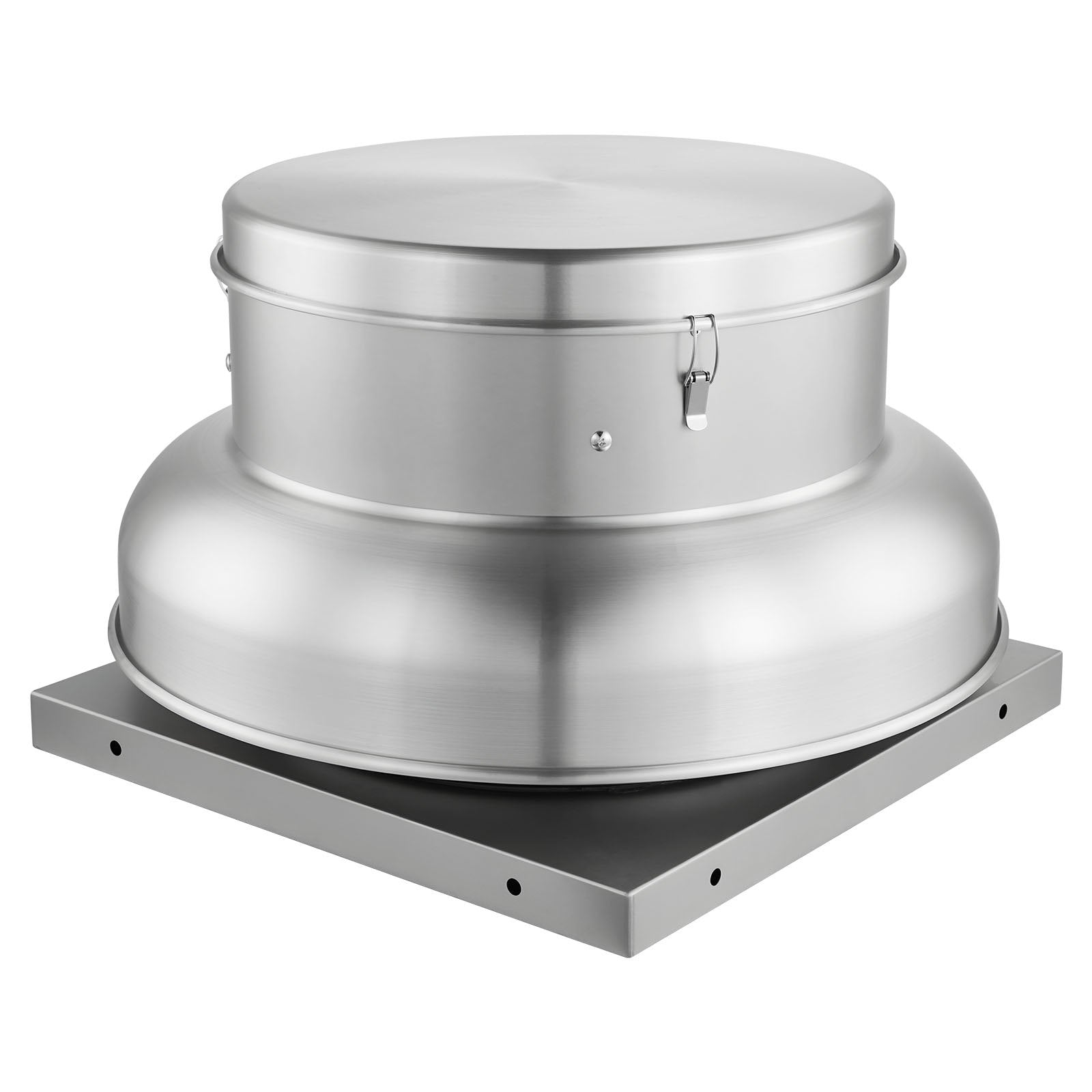 High-Power Roof Exhaust Fan with Adjustable Speed, Durable Aluminum for Attic, Garage, Kitchen, Bathroom, 1500/2600 CFM, Silver Finish