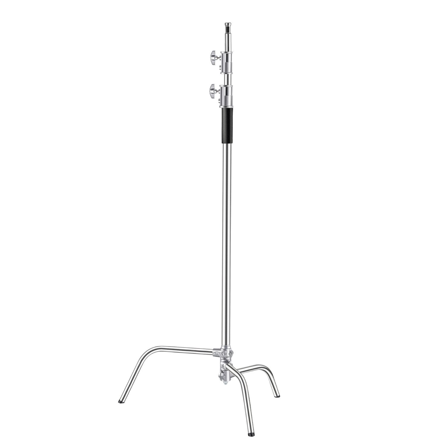 Heavy Duty Stainless Steel C Stand for Photography | Max Height 10.83 ft, 44 lbs Load | Adjustable Light Stand for Studio Softbox, Monolight, Reflector