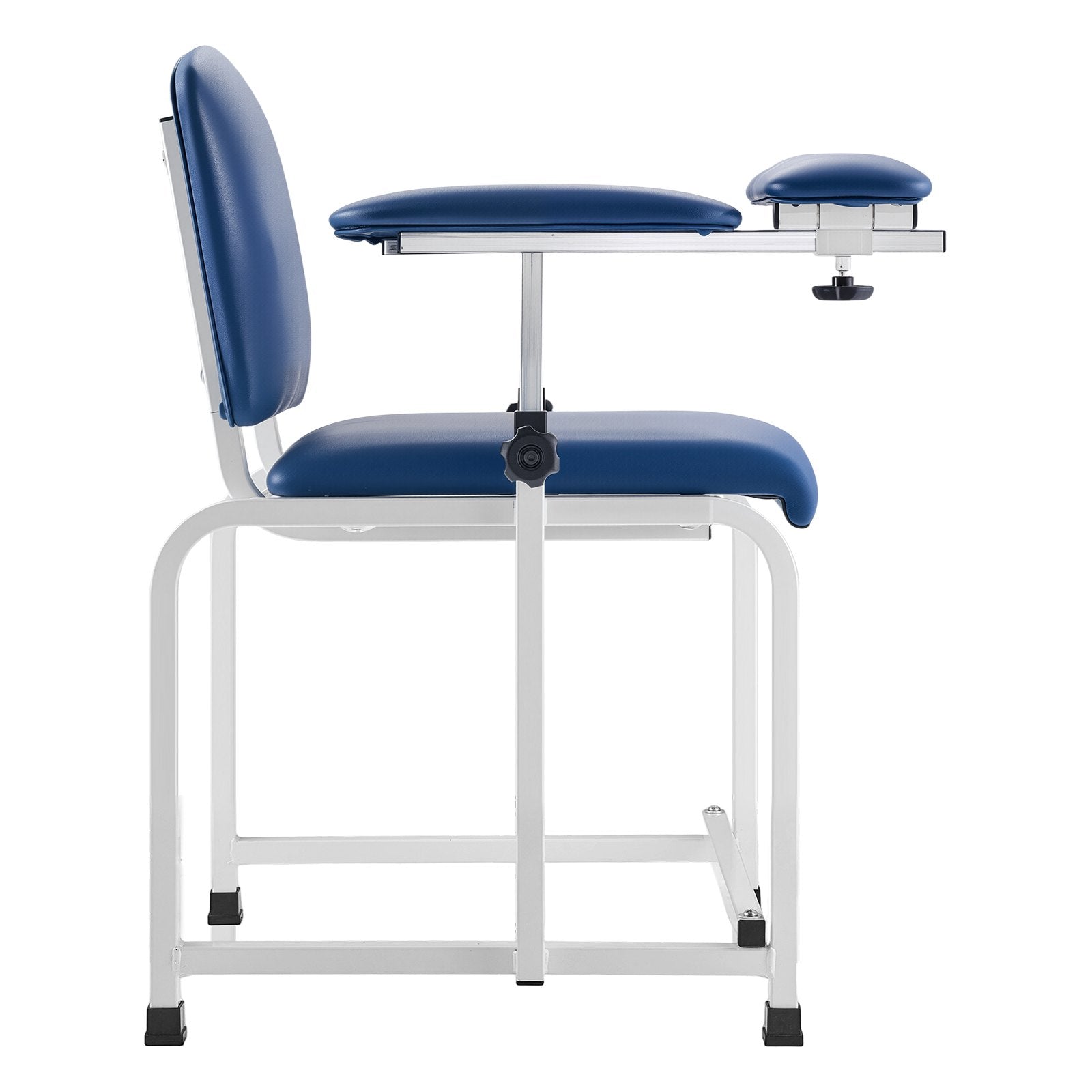 Ergonomic Phlebotomy Chair with Adjustable Armrests, Flip Arm, 400LBS Capacity, Soft Padded Seat, Easy-to-Clean PVC Leather for Medical Facilities, Labs, Clinics