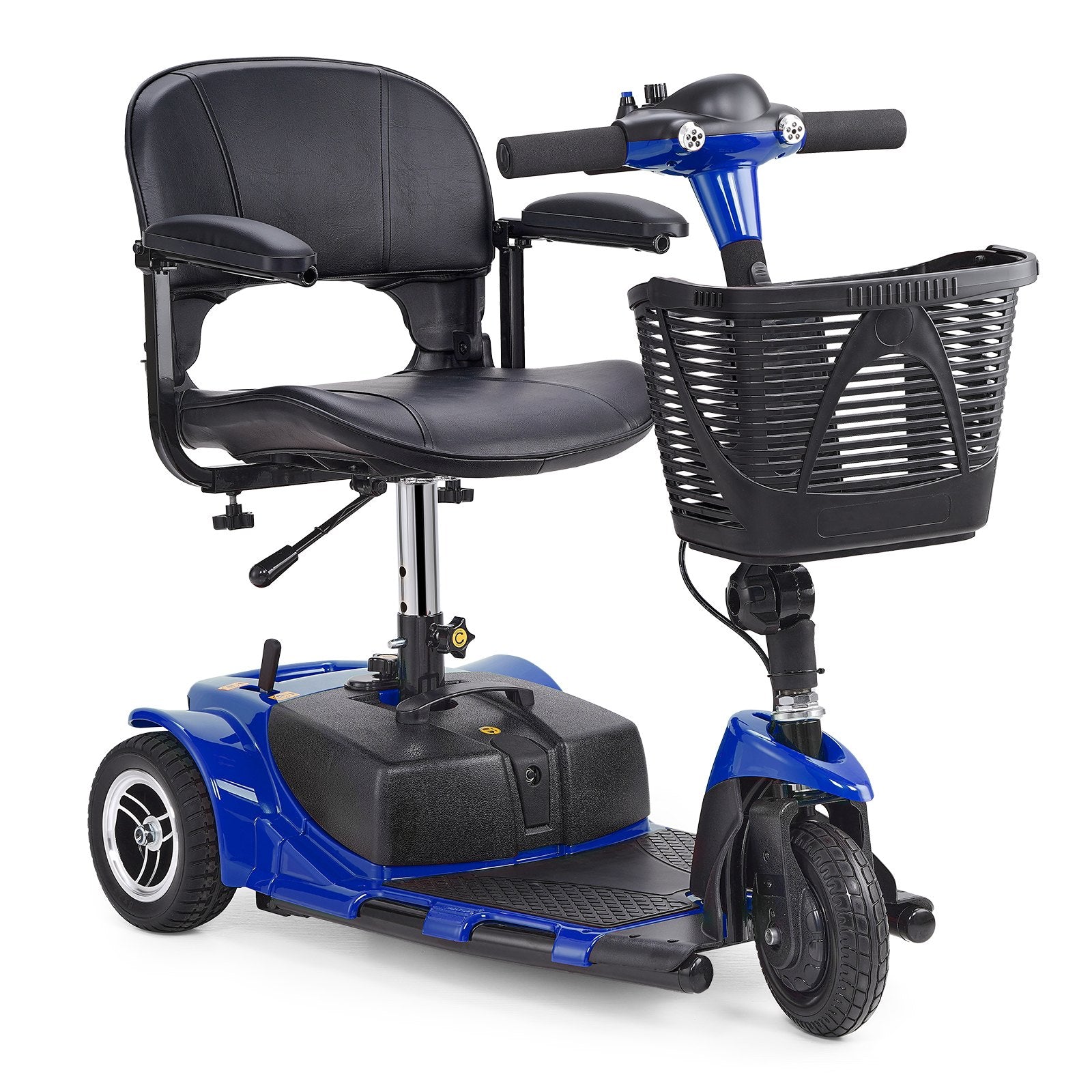 Compact 3-Wheel Electric Folding Mobility Scooter for Adults & Seniors, 12 Mile Range, 265lb Capacity, Ideal for Travel & Climbing 9° Slopes