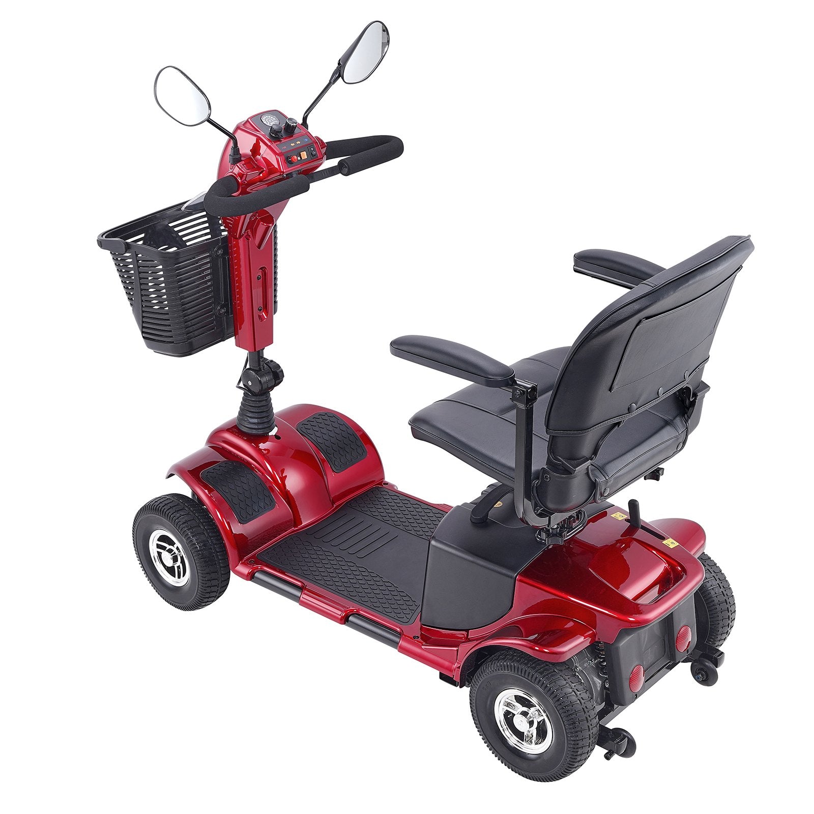 Heavy-Duty Folding Electric Scooter for Adults & Seniors - 4 Wheel Mobility, 12 Mile Range, All Terrain, 265lb Capacity, 9° Climb