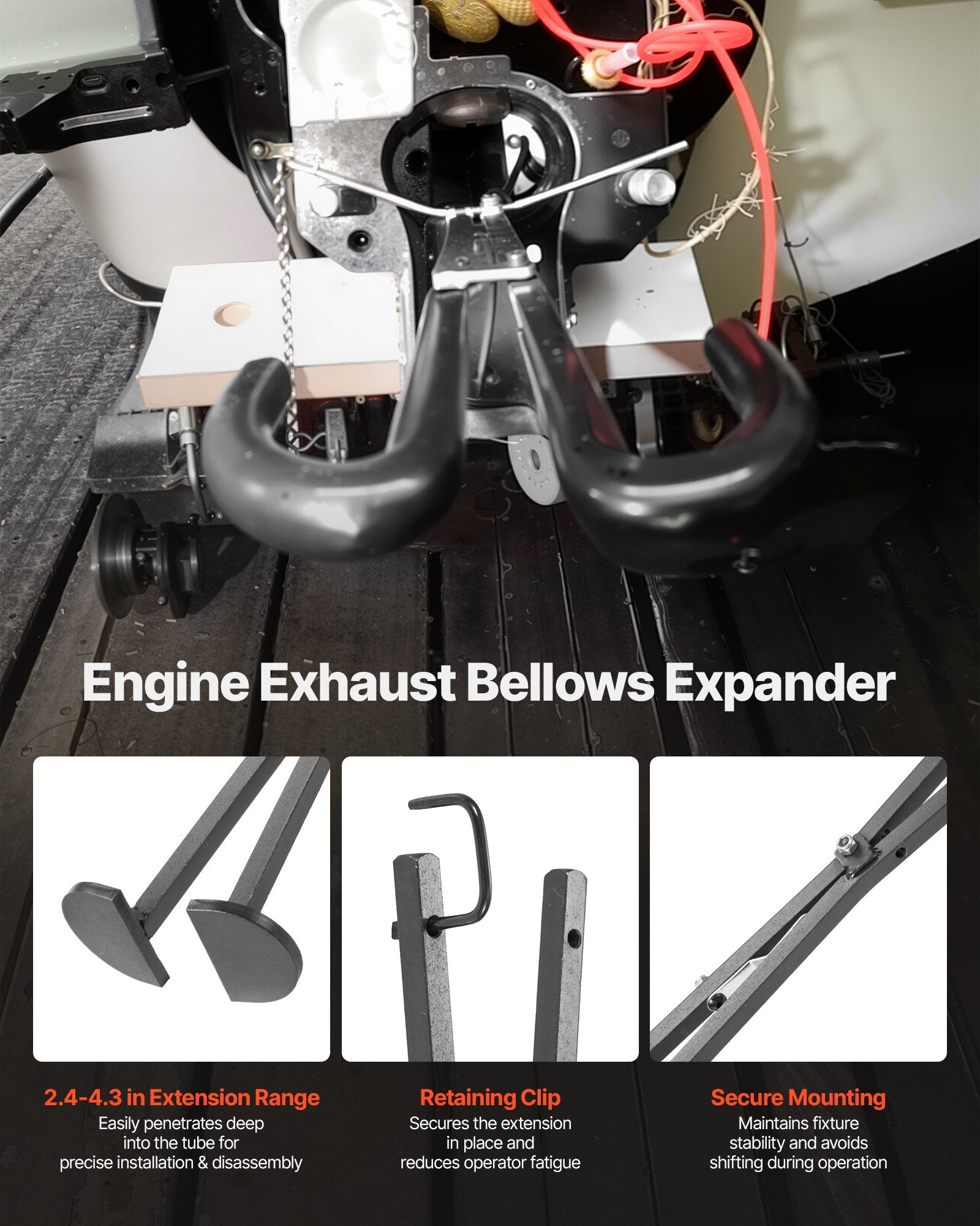 Heavy-Duty Marine Engine Alignment & Gimbal Bearing Puller Set for Mercruiser, OMC, Volvo Cobra with Rust-Resistant Finish