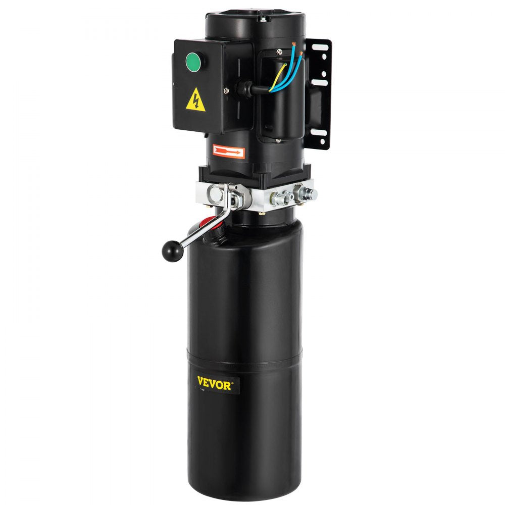 VEVOR 110V 2.64 Gallon?Hydraulic Power Unit Automotive?Hydraulic Pump Dump Trailer Vehicle Mounted Lifter Auto Shop Repair Car Lift Power Unit for Two and Four Post Lift Auto Hoist