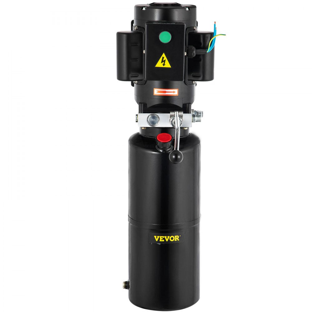 VEVOR 110V 2.64 Gallon?Hydraulic Power Unit Automotive?Hydraulic Pump Dump Trailer Vehicle Mounted Lifter Auto Shop Repair Car Lift Power Unit for Two and Four Post Lift Auto Hoist