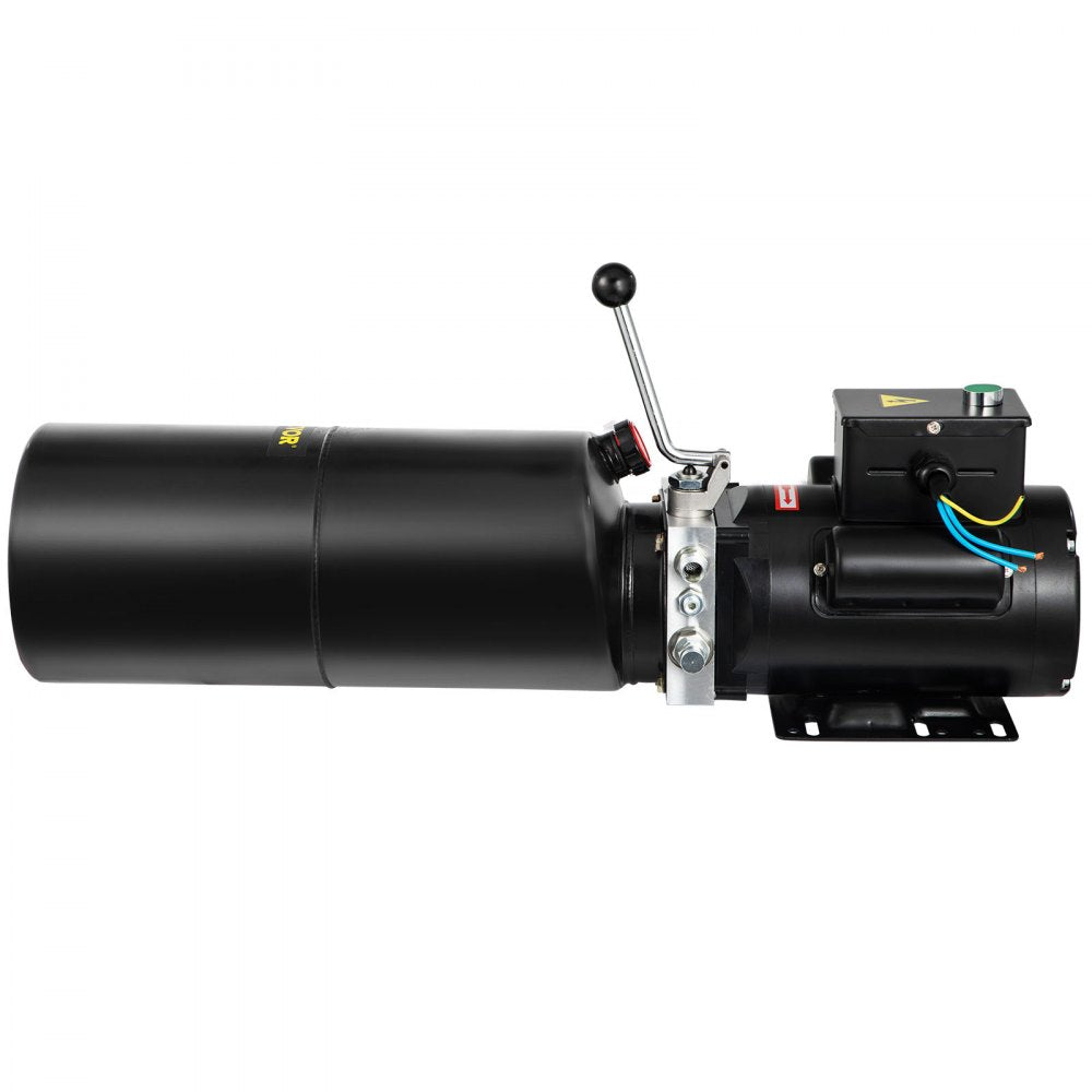 VEVOR 110V 2.64 Gallon?Hydraulic Power Unit Automotive?Hydraulic Pump Dump Trailer Vehicle Mounted Lifter Auto Shop Repair Car Lift Power Unit for Two and Four Post Lift Auto Hoist
