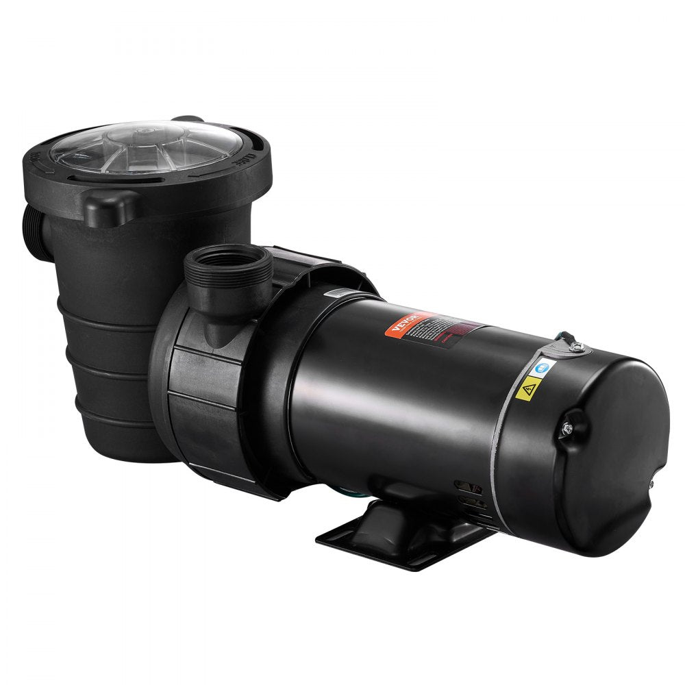 High-Performance 2 HP Swimming Pool Pump with Strainer Basket, ETL Certified for Above Ground Pools, 5400 GPH Max Flow Rate, 115V, 1500W