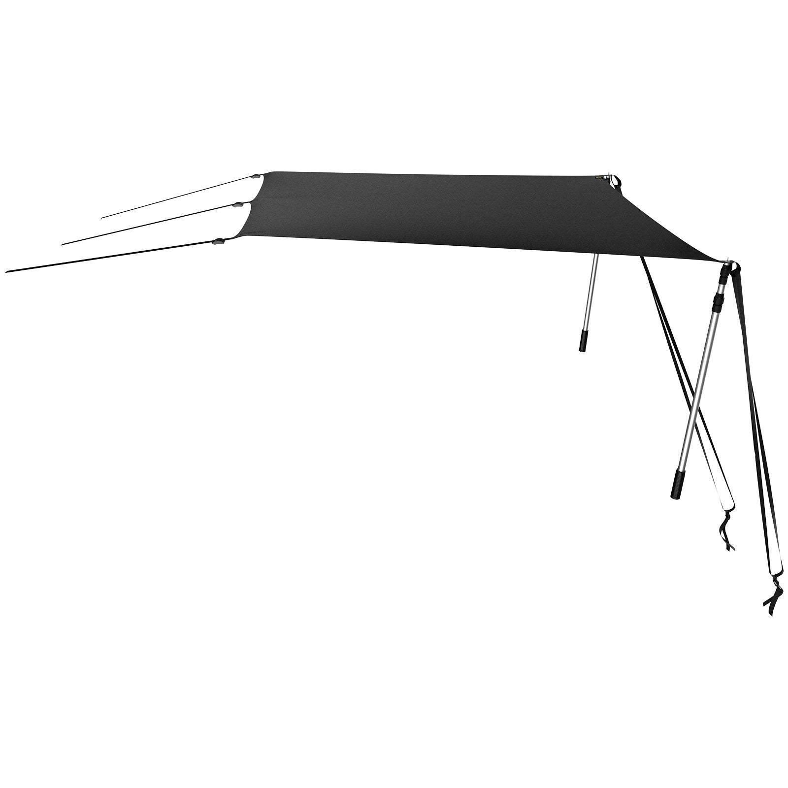 Versatile T-Top Sun Shade Kit 6' x 5' - UV-Proof 600D Polyester, Rustproof Steel Poles, Waterproof, Easy Assembly for T-Tops & Bimini Tops