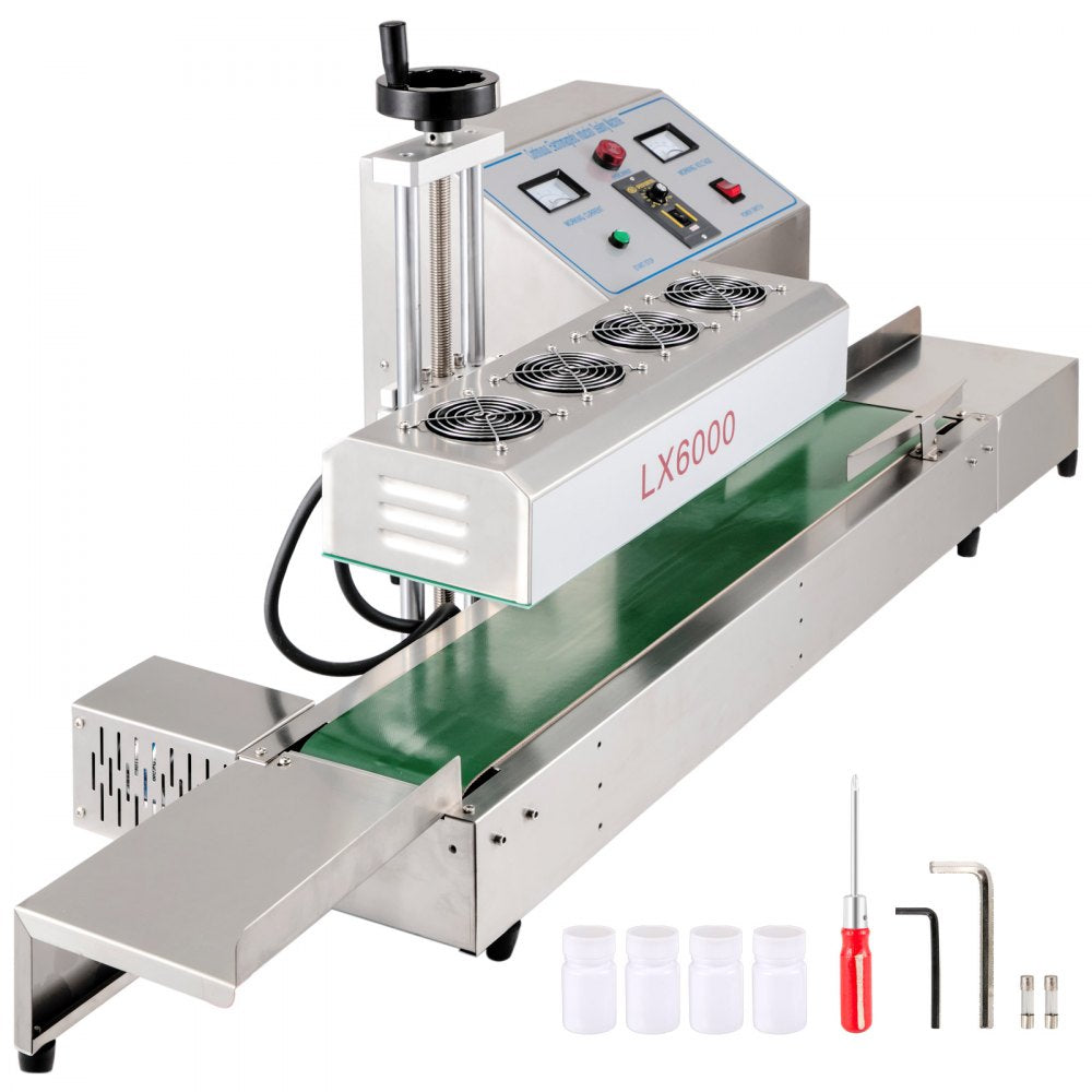 Versatile Induction Sealing Machine for 20-80mm Cap Diameters and 80-300mm Bottle Heights