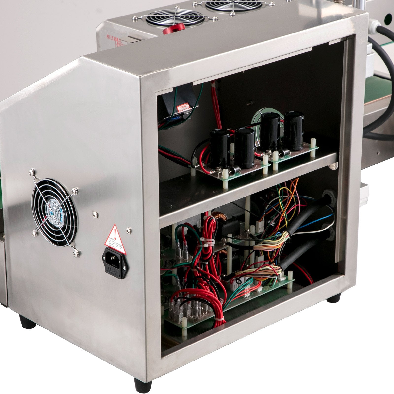 LX-6000 Induction Bottle Sealer for 20-80mm Caps, Adjustable Heat Sealing Machine for 80-300mm Bottles, Durable Air Cooling System