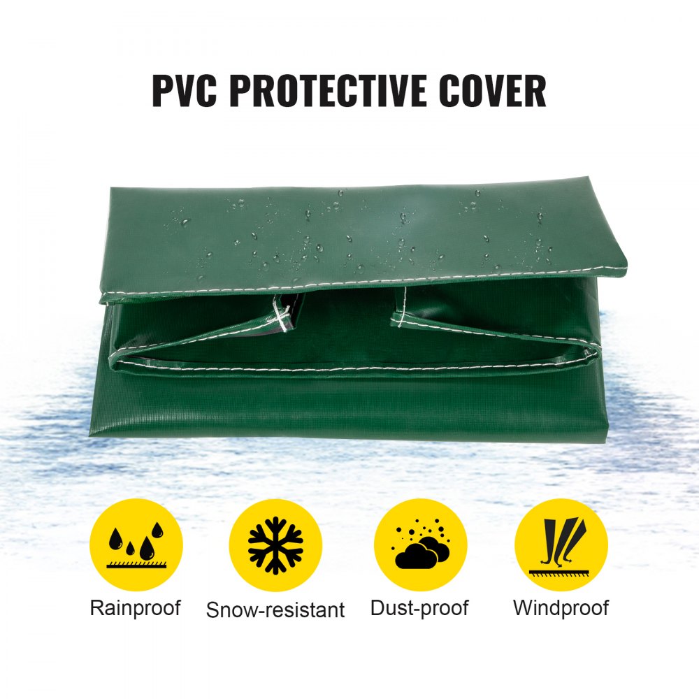8ft Outdoor Steel Firewood Log Holder with Cover and Tool Set - 1300lbs Capacity
