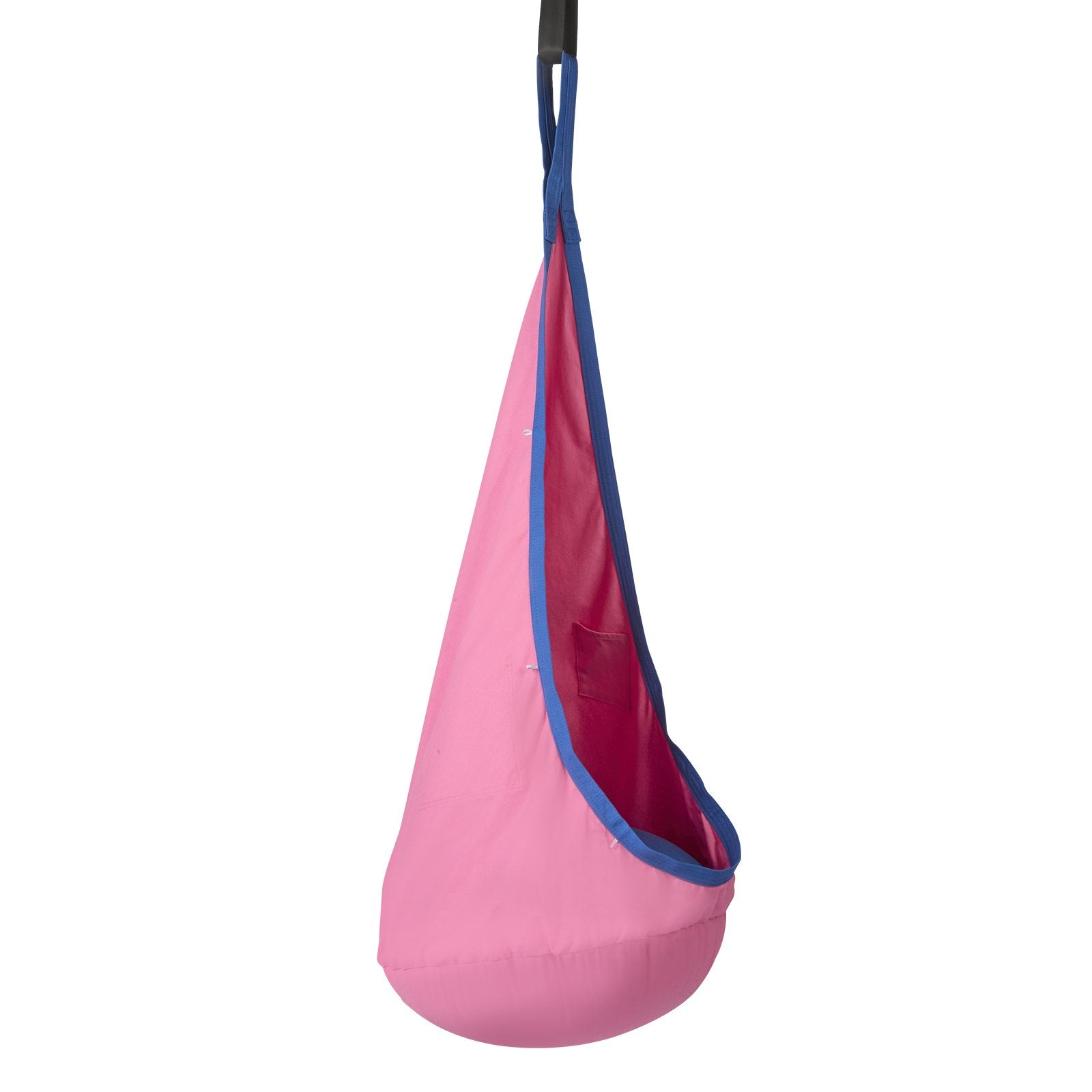 Enchanting Kids Pod Swing Seat with LED Lights, Inflatable Cushion, Sensory Hammock Chair for Indoor & Outdoor Fun, 100% Cotton, 120 lbs Capacity
