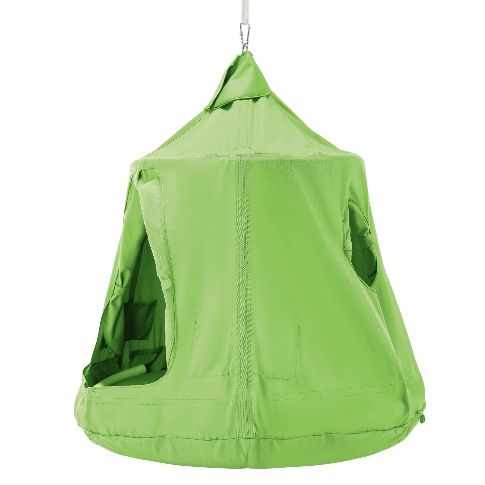 Spacious 330 LBS Capacity Hanging Tree Tent Swing Chair with LED Lights, Waterproof Sensory Hammock for Indoor & Outdoor Fun, Kids & Adults