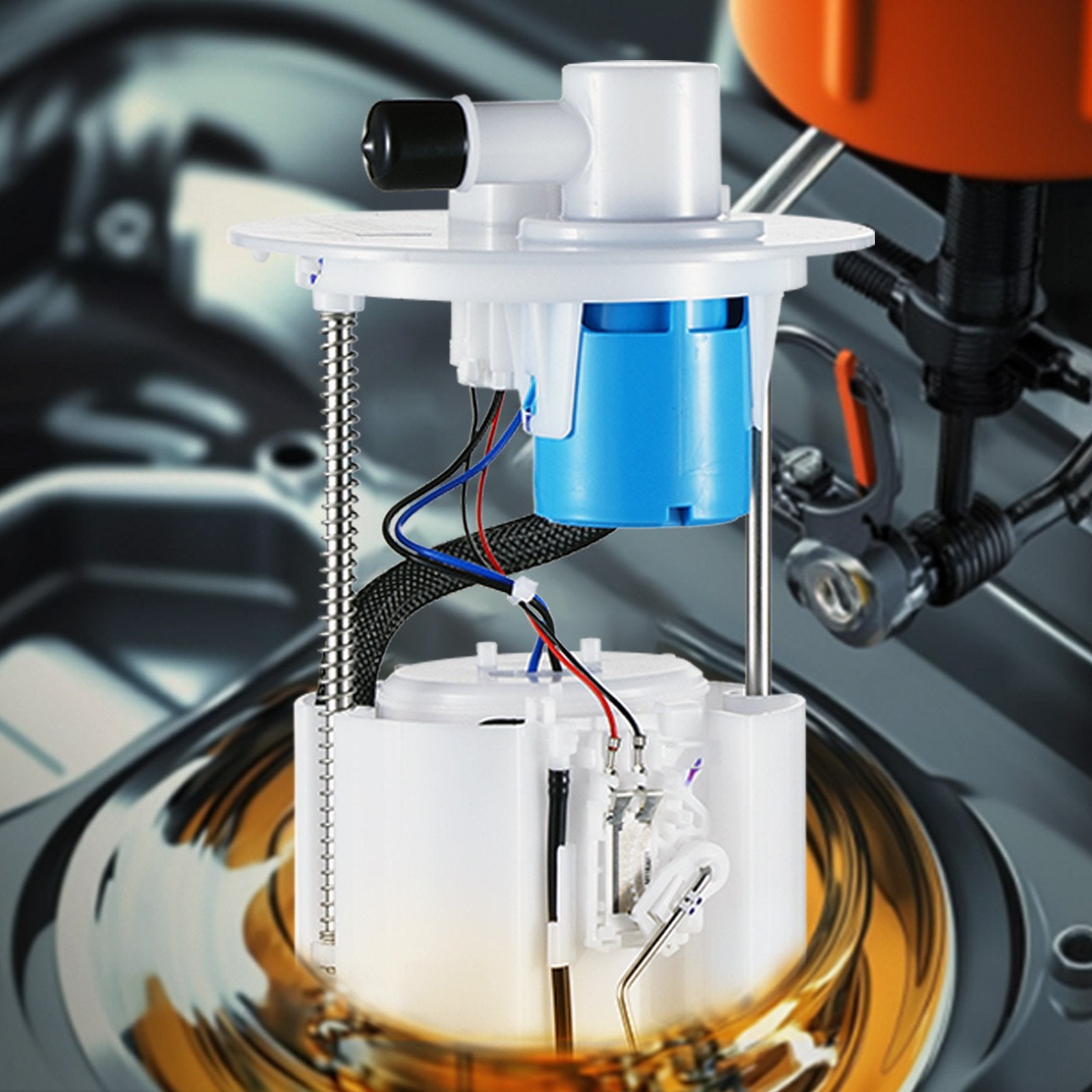 Electric Fuel Pump Module for Pontiac Vibe, Toyota Corolla, Matrix 2005-2018 - Replaces E3781M, MU1718, High Efficiency, OE Standard