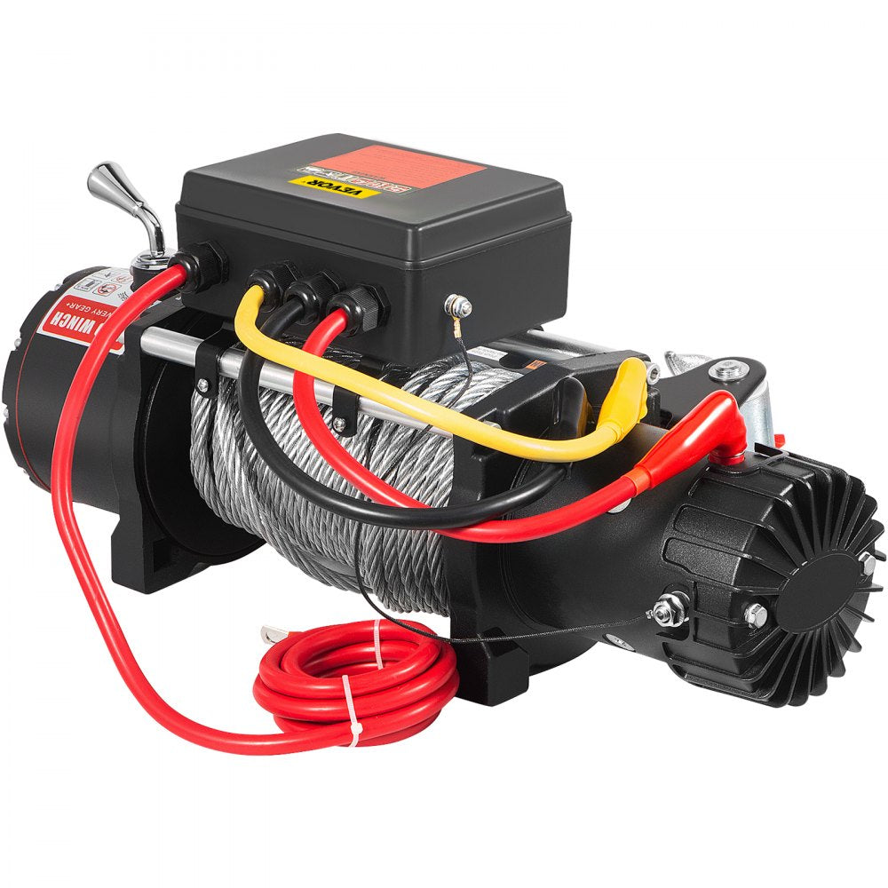 12000LBS Electric Winch 12V Steel Cable Off-road ATV UTV Truck Towing Trailer
