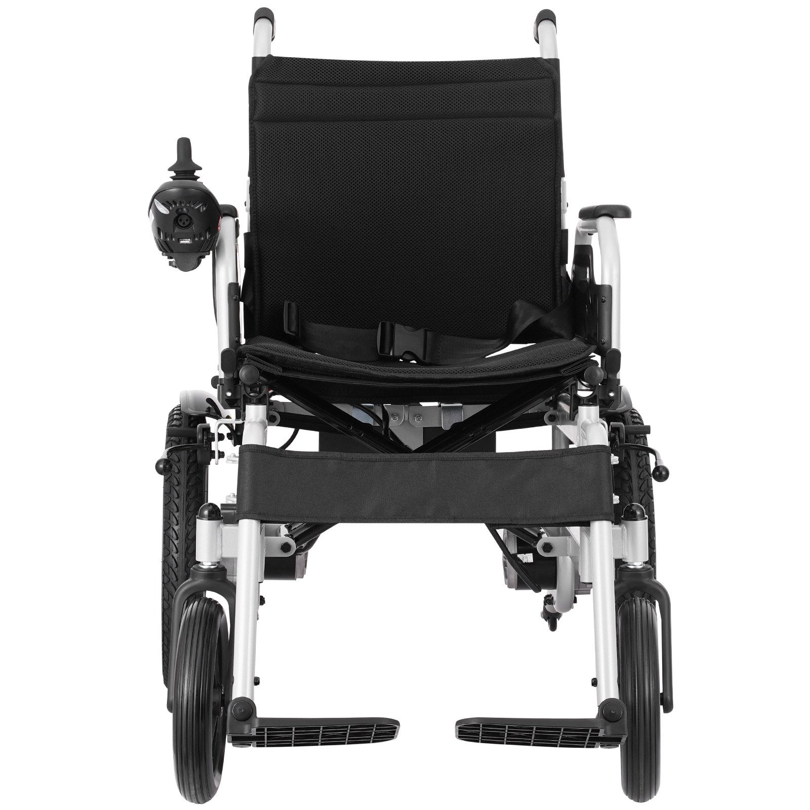 Lightweight Foldable Electric Wheelchair for Adults & Seniors, 265 lbs Capacity, 12.5 Miles Range, All Terrain, Adjustable Backrest