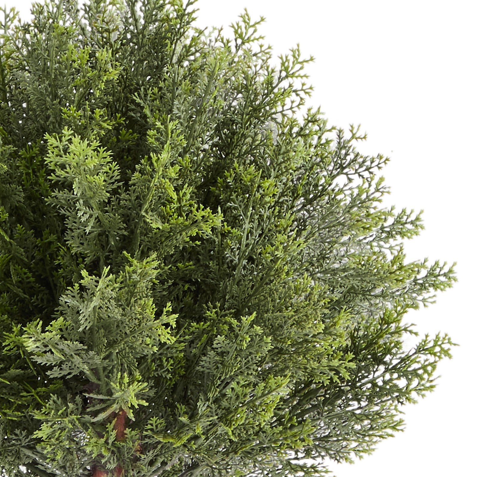 16-Inch Lifelike Artificial Topiary Cypress Trees Set with Ground Spike for Outdoor & Indoor Decor – Faux Shrubs for Porch, Patio, Garden, Balcony