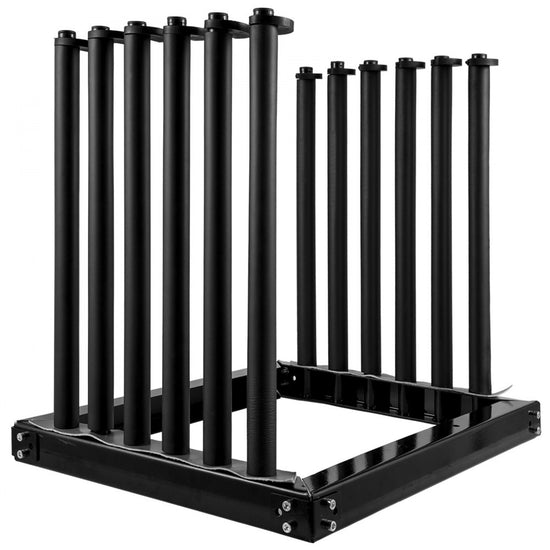 Heavy-Duty 5-Lite Windshield Glass Rack with PVC and Foam Padding for Secure Truck Transportation, 24-Inch Steel Frame