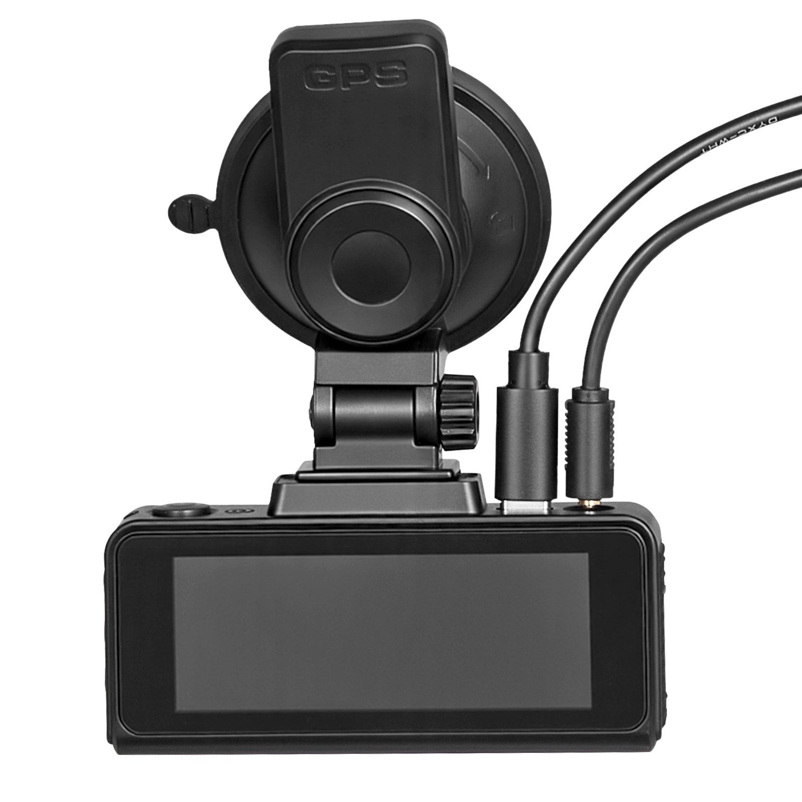 4K+1080P Dual Dash Cam with GPS, Touch Screen, G-Sensor, Loop Recording, Parking Mode & 64GB Card for Car Safety