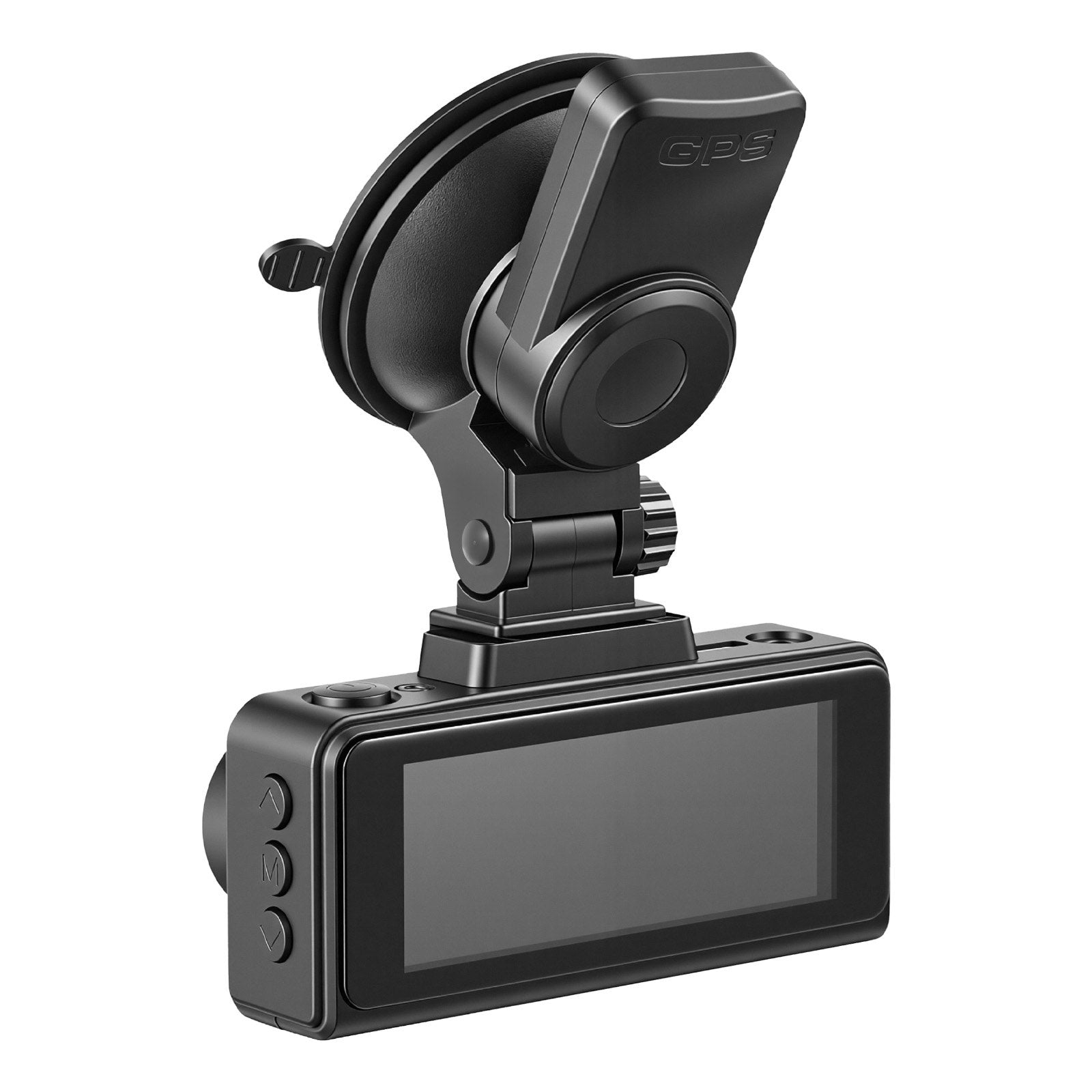 4K+1080P Dual Dash Cam with GPS, Touch Screen, G-Sensor, Loop Recording, Parking Mode & 64GB Card for Car Safety