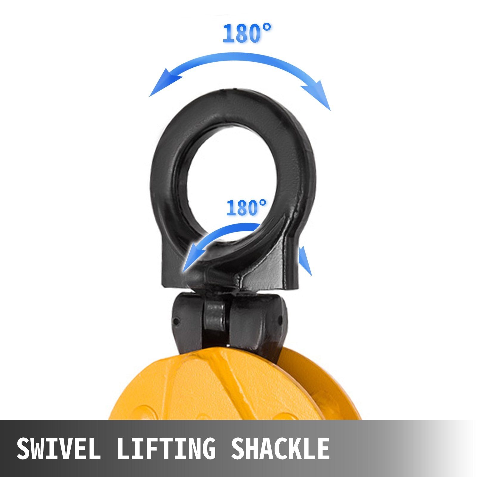 Heavy-Duty Vertical Plate Lifting Clamp 1760lbs Capacity, Durable Alloy Steel, Swivel Shackle, Secure Spring, Jaw 0-15mm