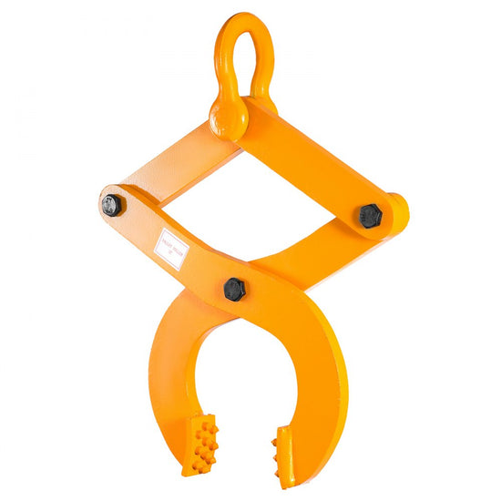 Heavy-Duty Steel Pallet Puller Clamp with 6614 LBS Load Capacity and 6.3 Inch Jaw Opening for Forklift Hoisting and Chain Pulling Tasks