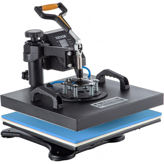 Versatile 6-in-1 Swing Away Heat Press Machine for T-Shirt Sublimation with Teflon Coating, 15x15 Inch, ETL/FCC Certified